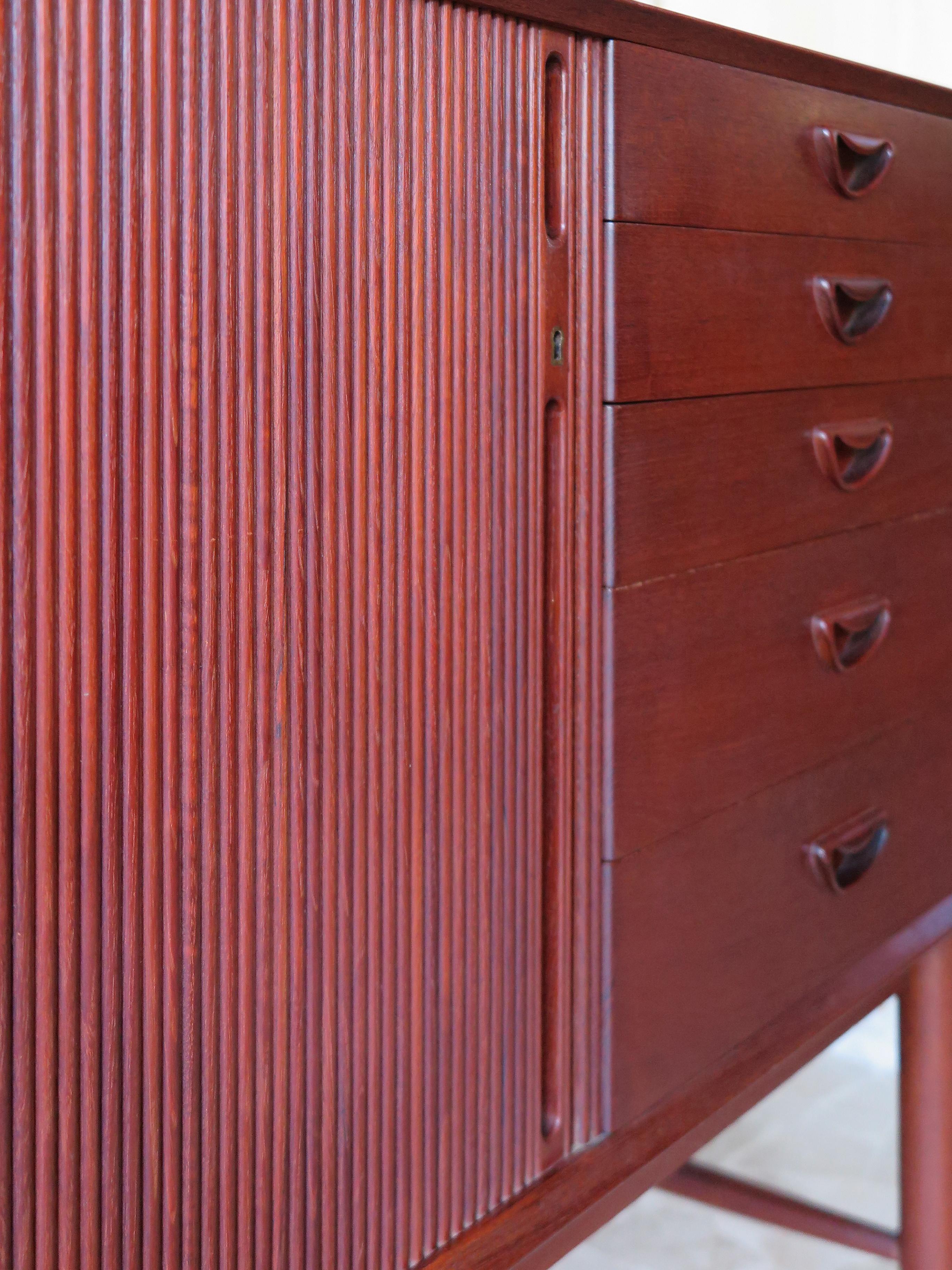 1950s Peter Hvidt & Orla Molgaard Scandinavian Teak Sideboard for Søborg Møbler 1