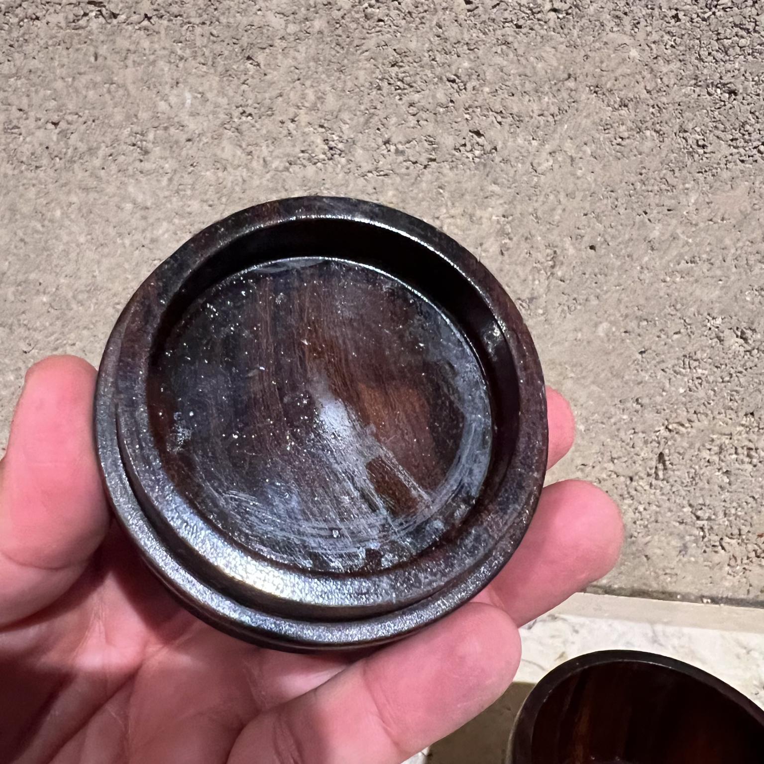 Vaso con coperchio in legno di palissandro Petite del 1950 in vendita 2