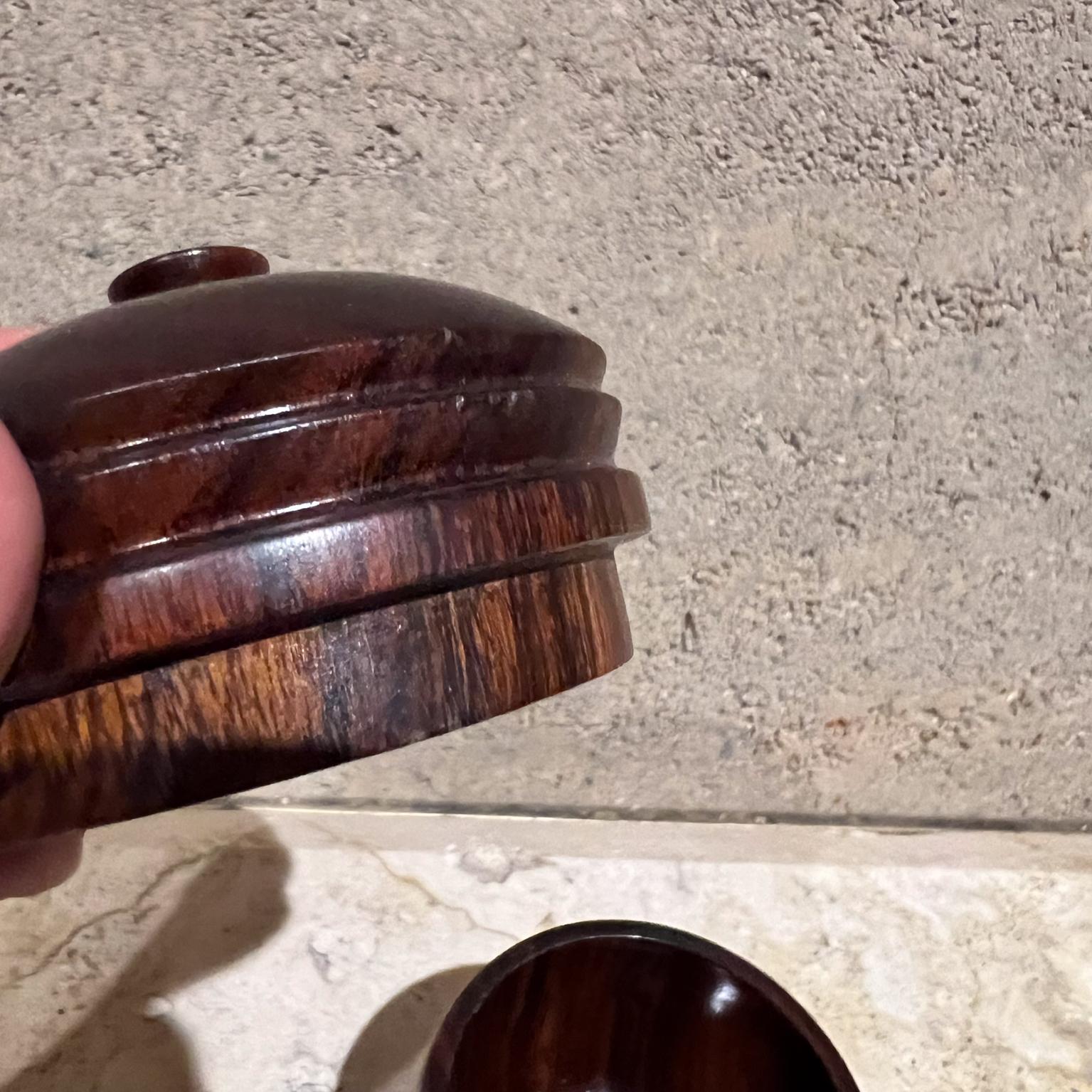 Vaso con coperchio in legno di palissandro Petite del 1950 in vendita 3