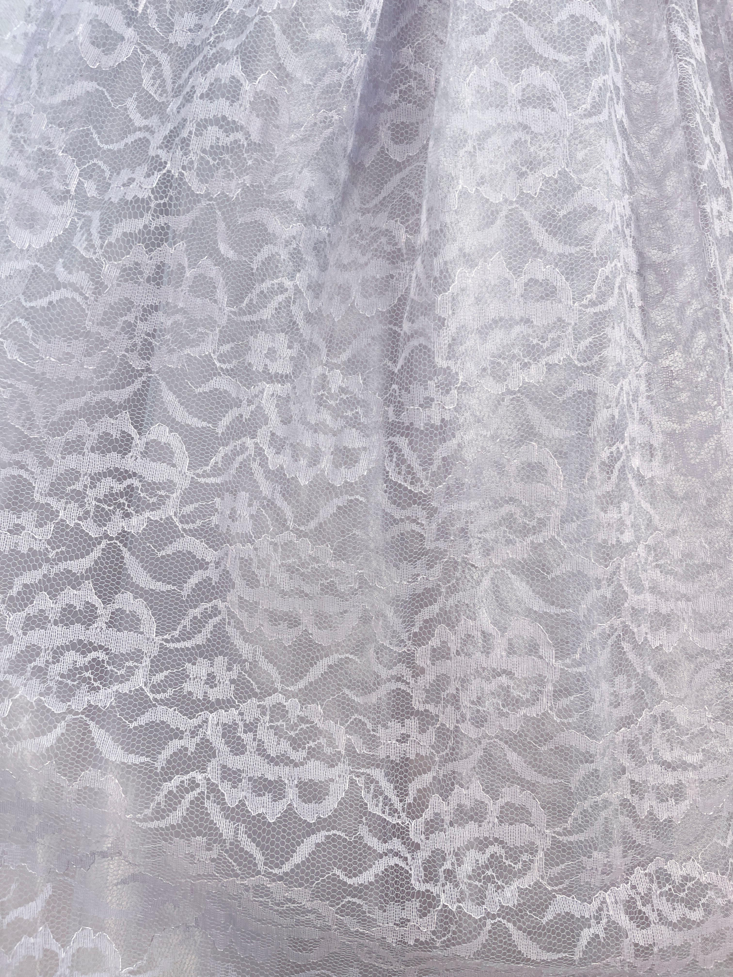 1950s Pewter Lace Dress In Good Condition For Sale In San Francisco, CA