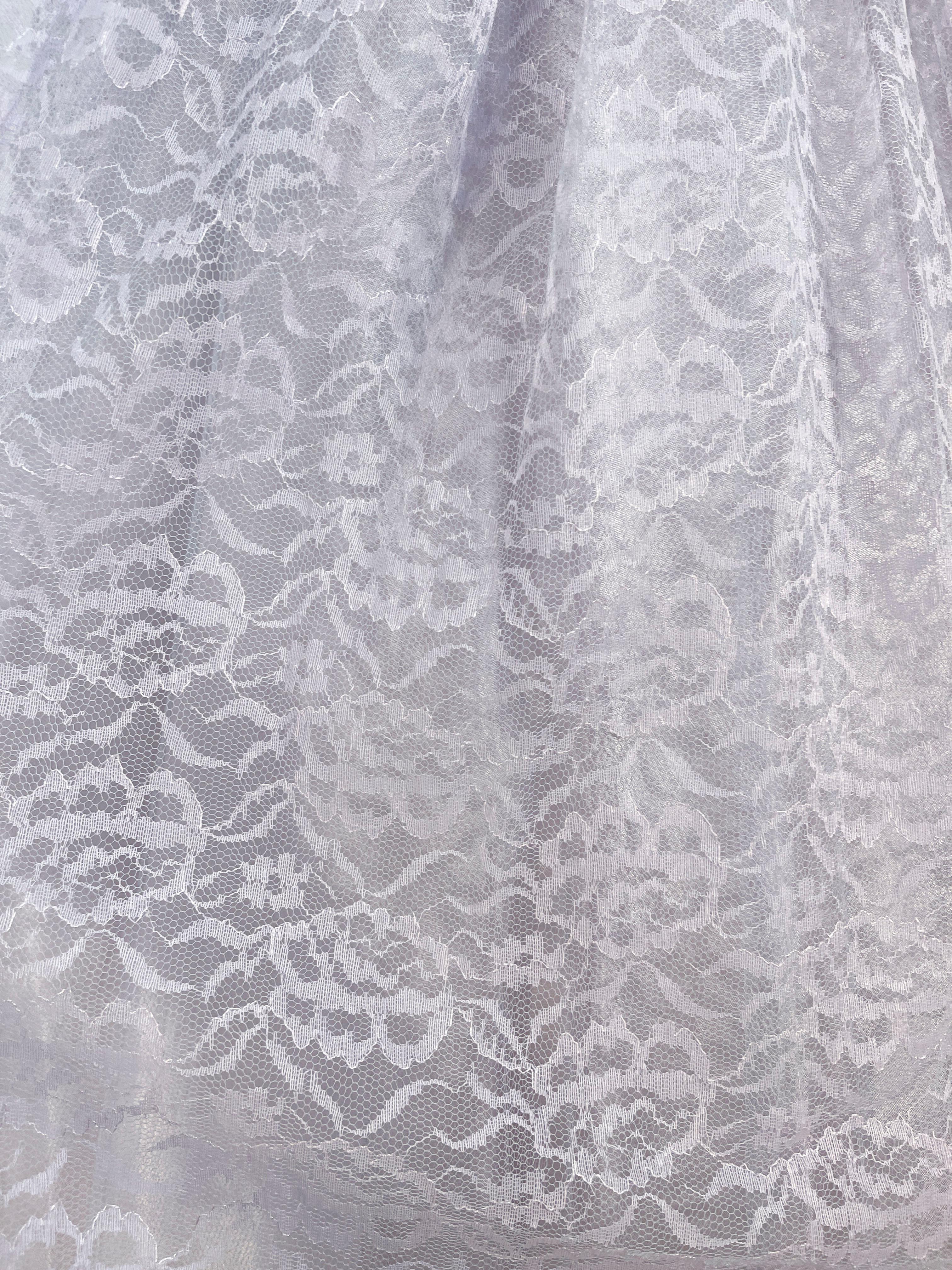 Gray 1950s Pewter Lace Dress For Sale