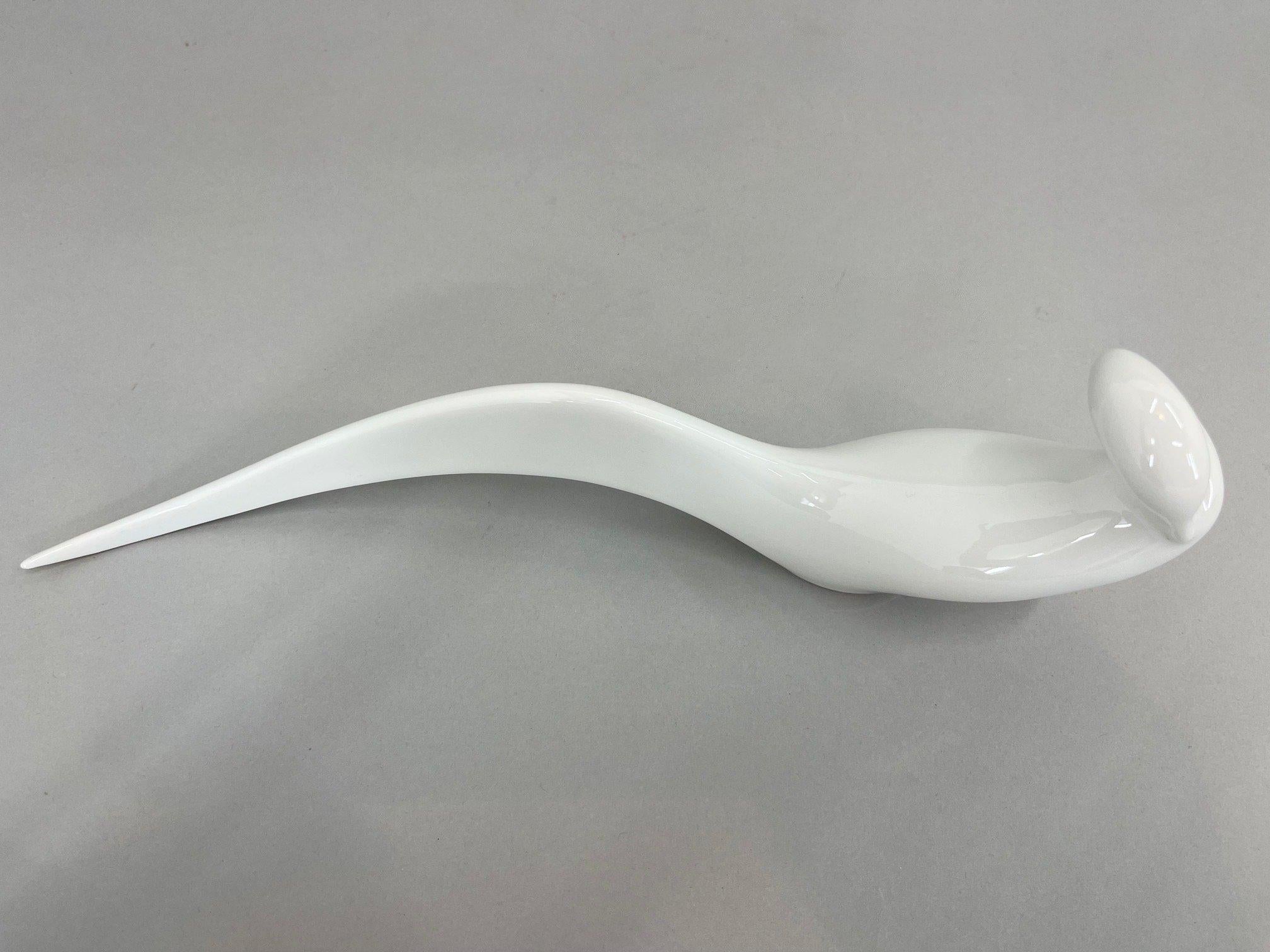 Porcellana Scultura di fagiano del 1950 dell'artista Jaroslav Ježek per Royal Dux in vendita