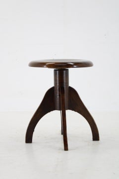 1950s Piano Swivel Stool , Czechoslovakia