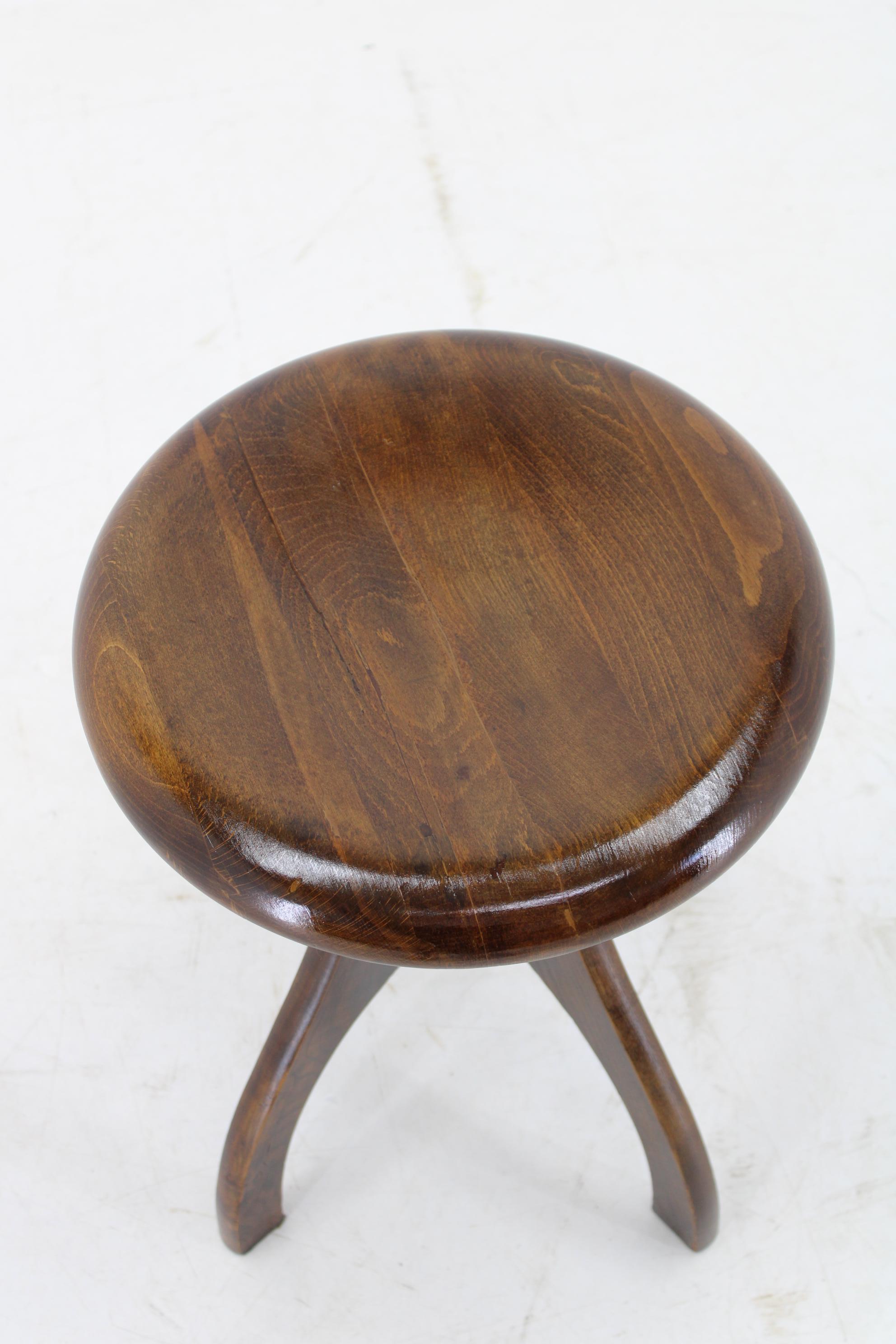 1950s Piano Swivel Stool , Czechoslovakia In Good Condition In Praha, CZ