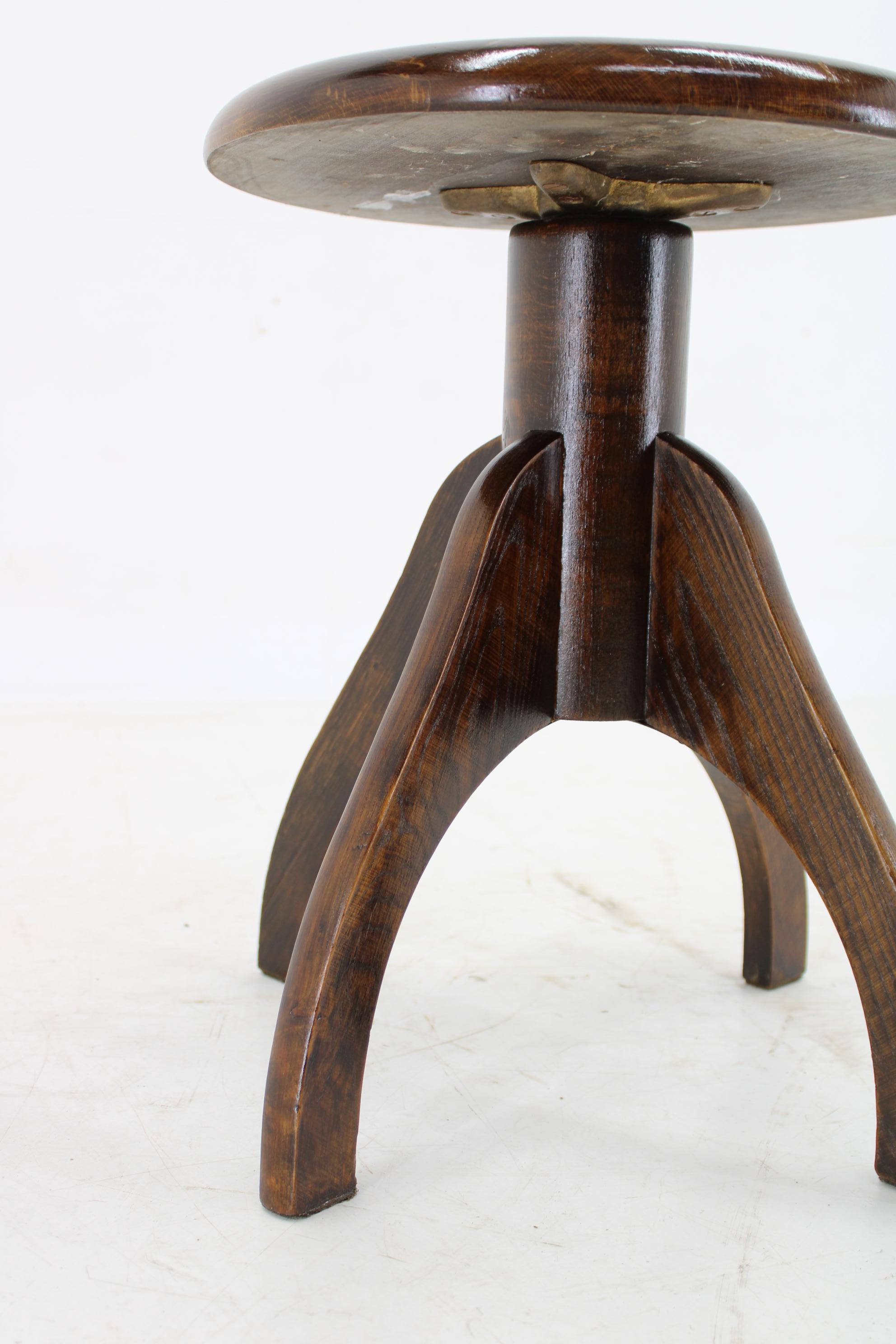 20th Century 1950s Piano Swivel Stool , Czechoslovakia