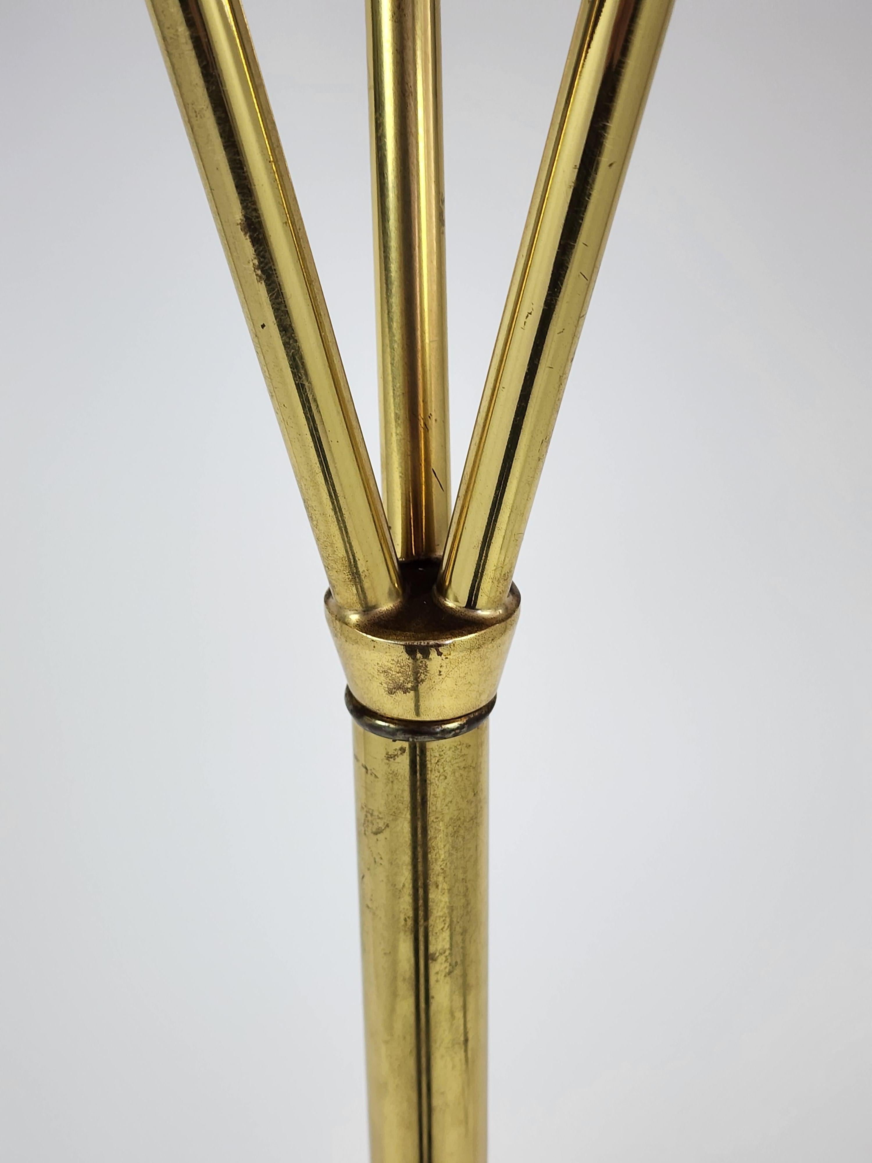 1950s Pierced Brass Torchiere, USA For Sale 12