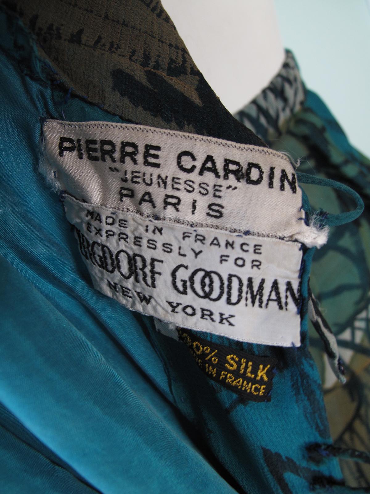Women's 1950s Pierre Cardin silk printed set