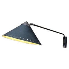 1950s Pierre Guariche  French Wall Sconce Black Cone