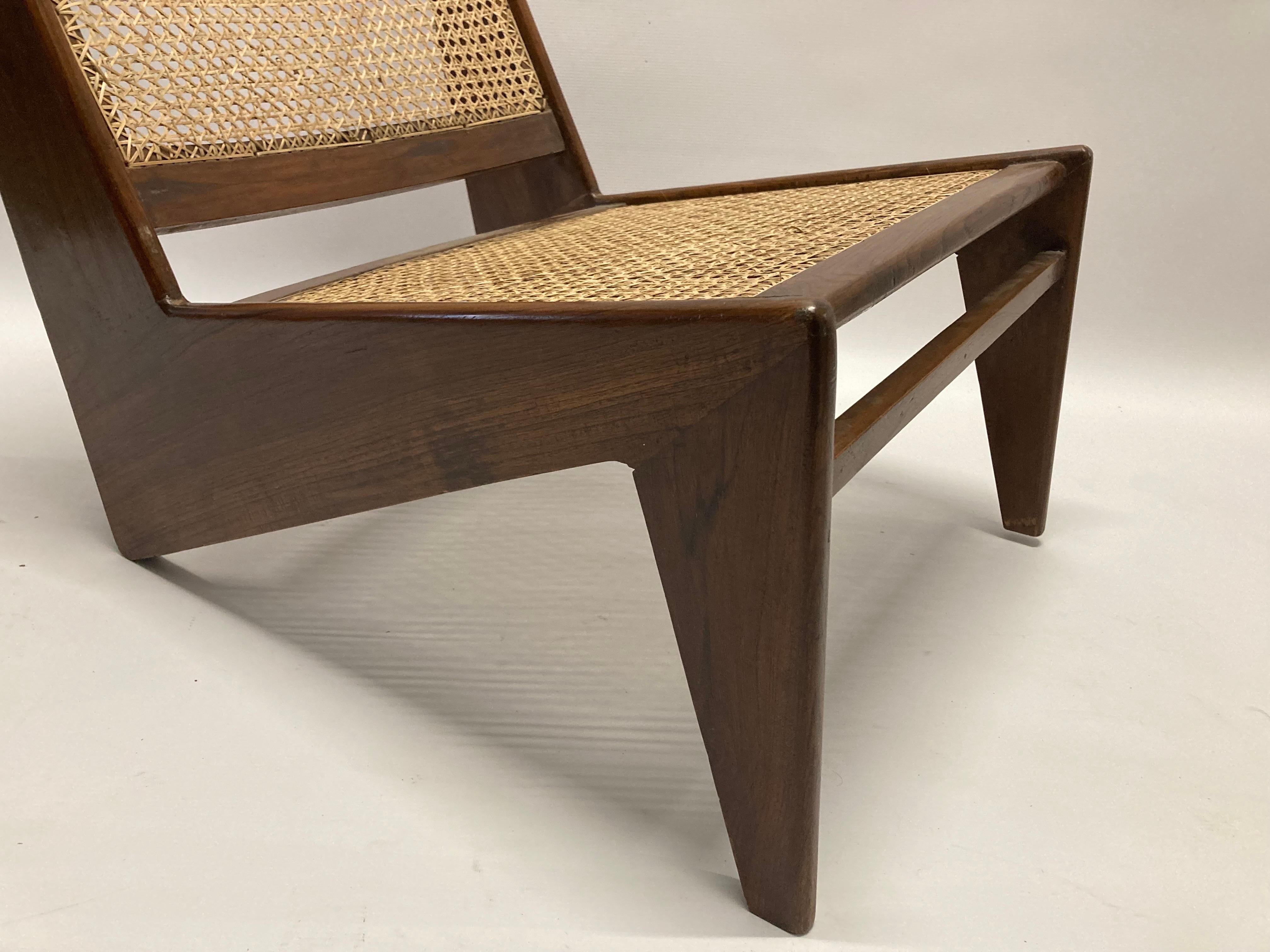 1950s Pierre Jeanneret 'Kangourou' Chandigarh Lounge Chair PJ-SI-59-A For Sale 5