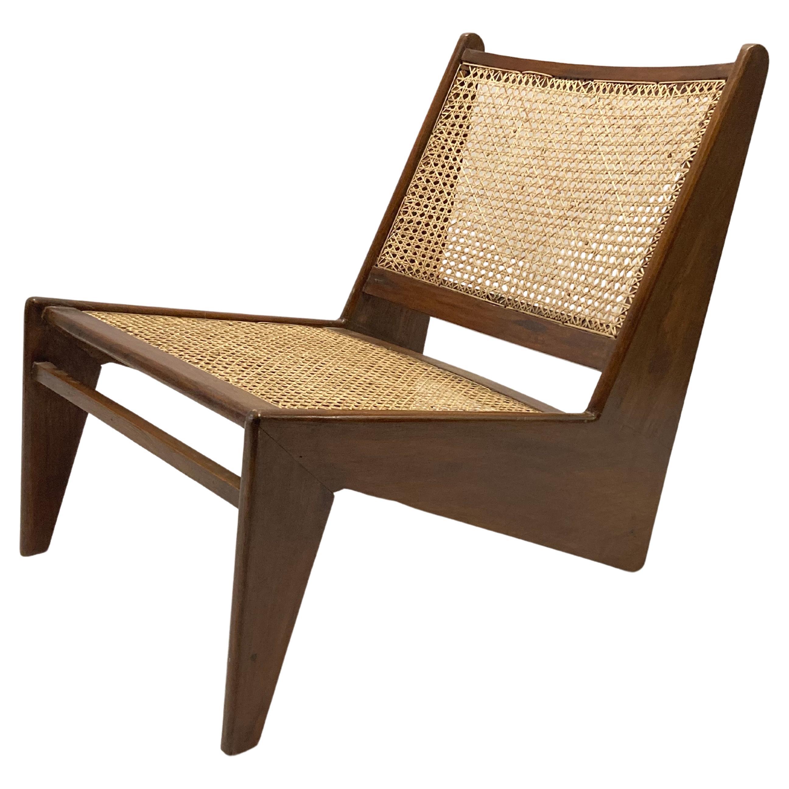 1950s Pierre Jeanneret 'Kangourou' Chandigarh Lounge Chair PJ-SI-59-A For Sale
