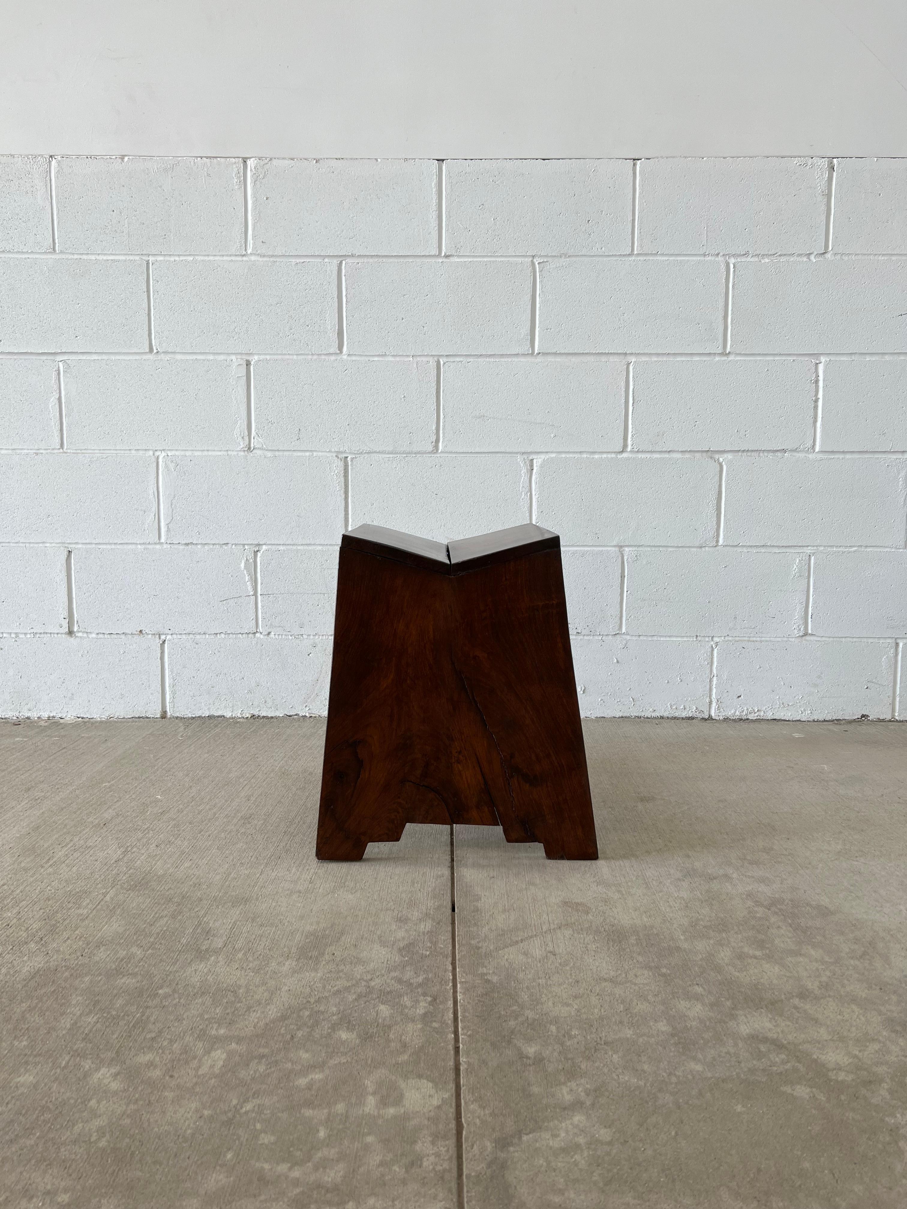 1950s Pierre Jeanneret Sewing Stool for Chandigarh In Good Condition For Sale In Saint Paul, MN