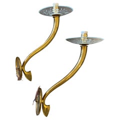 1950s Pietro Chiesa Attributed Mid-Century Modern Italian Wall Sconces