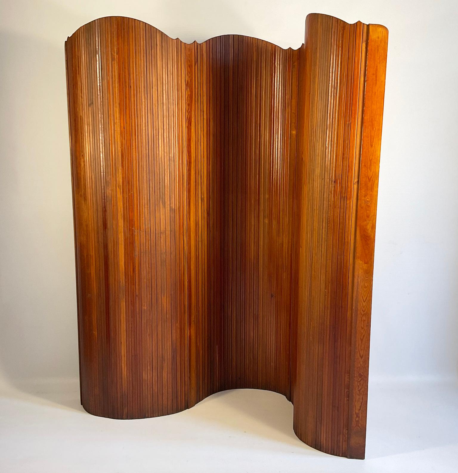 Mid-Century Modern 1950s Screen Room Divider manufacturer by SNSA France