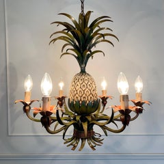 1950s Pineapple Toleware Chandelier