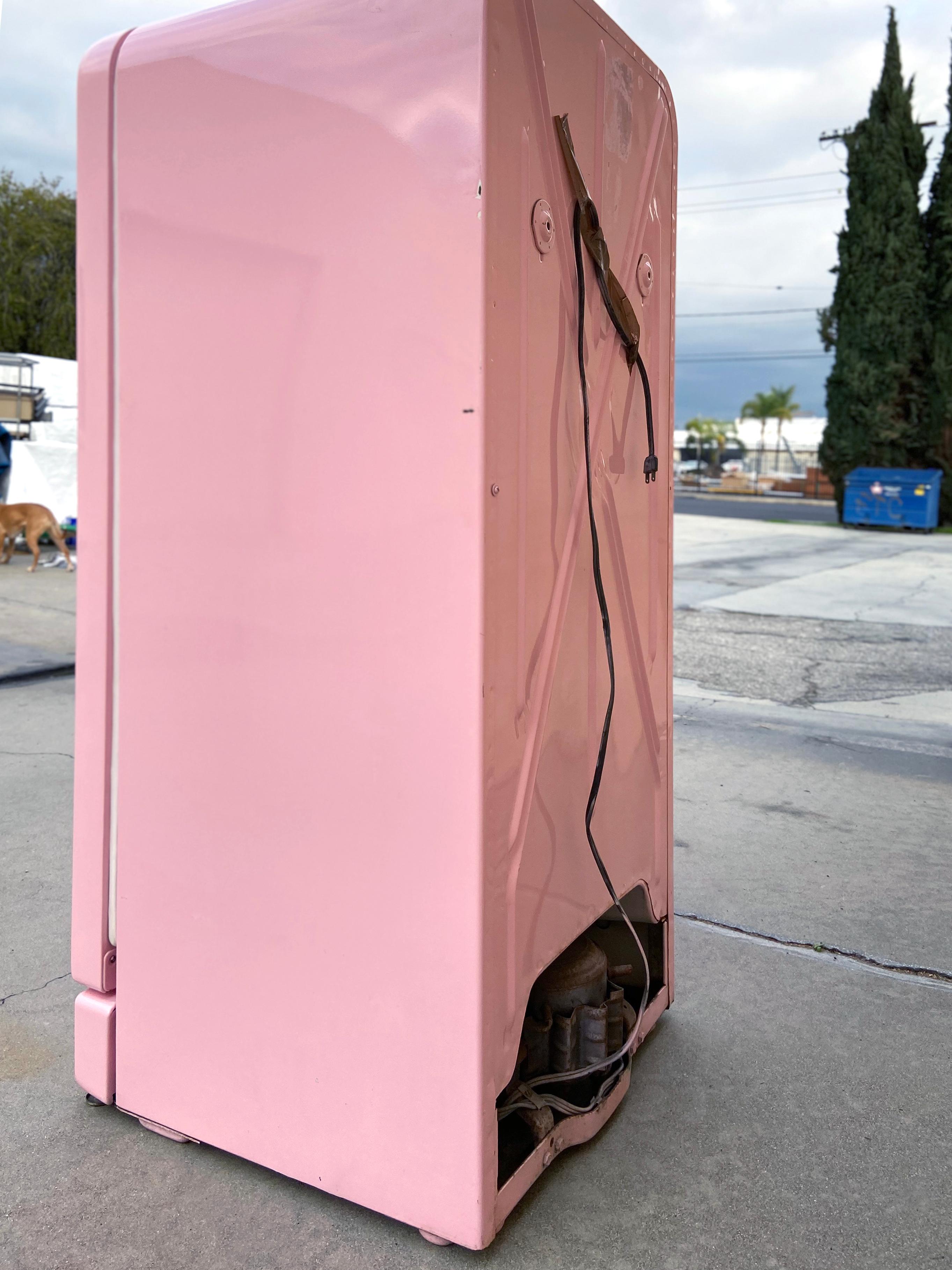 1950s Pink Fridgedaire Refrigerator 2