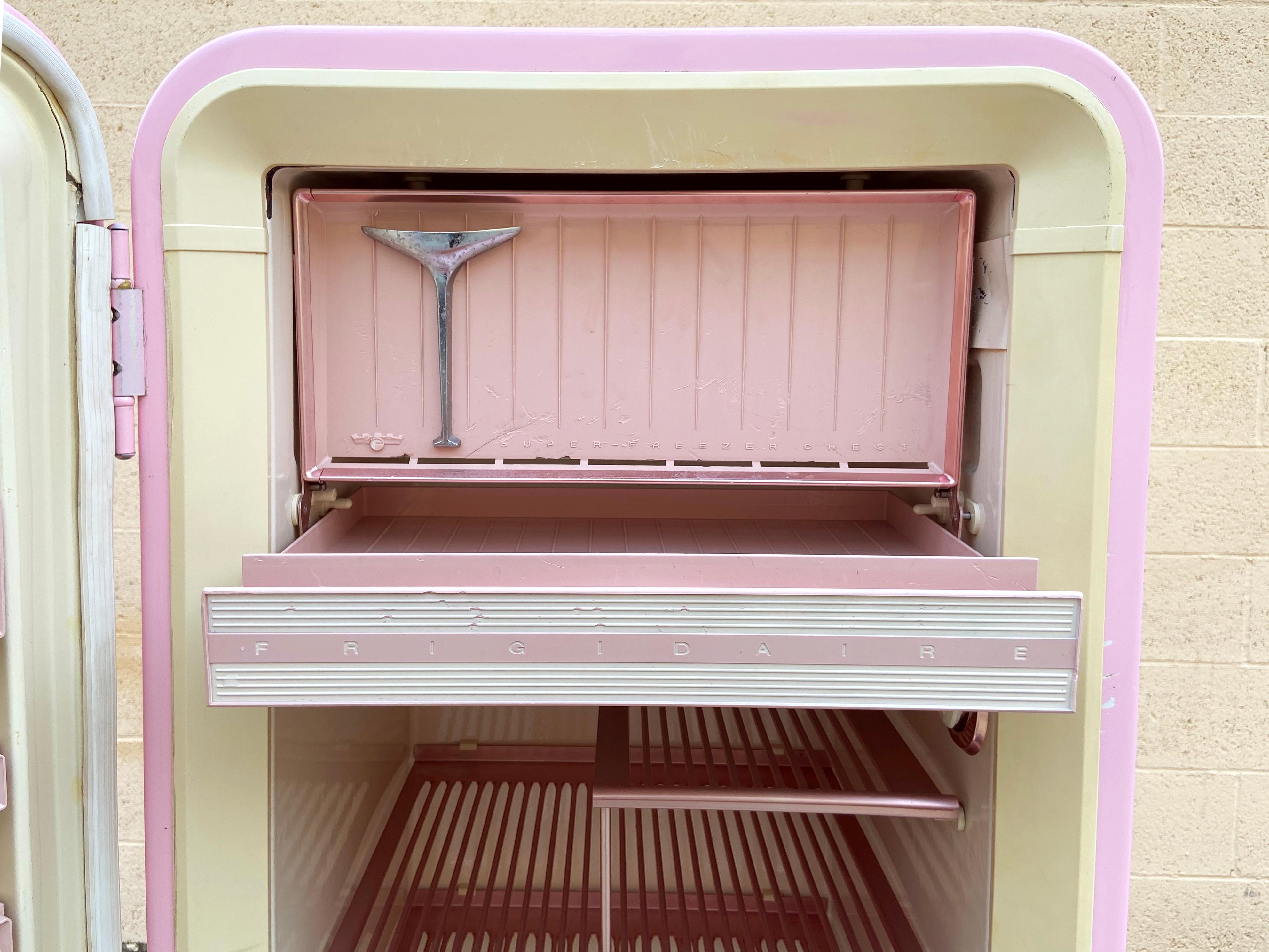 Mid-20th Century 1950s Pink Fridgedaire Refrigerator