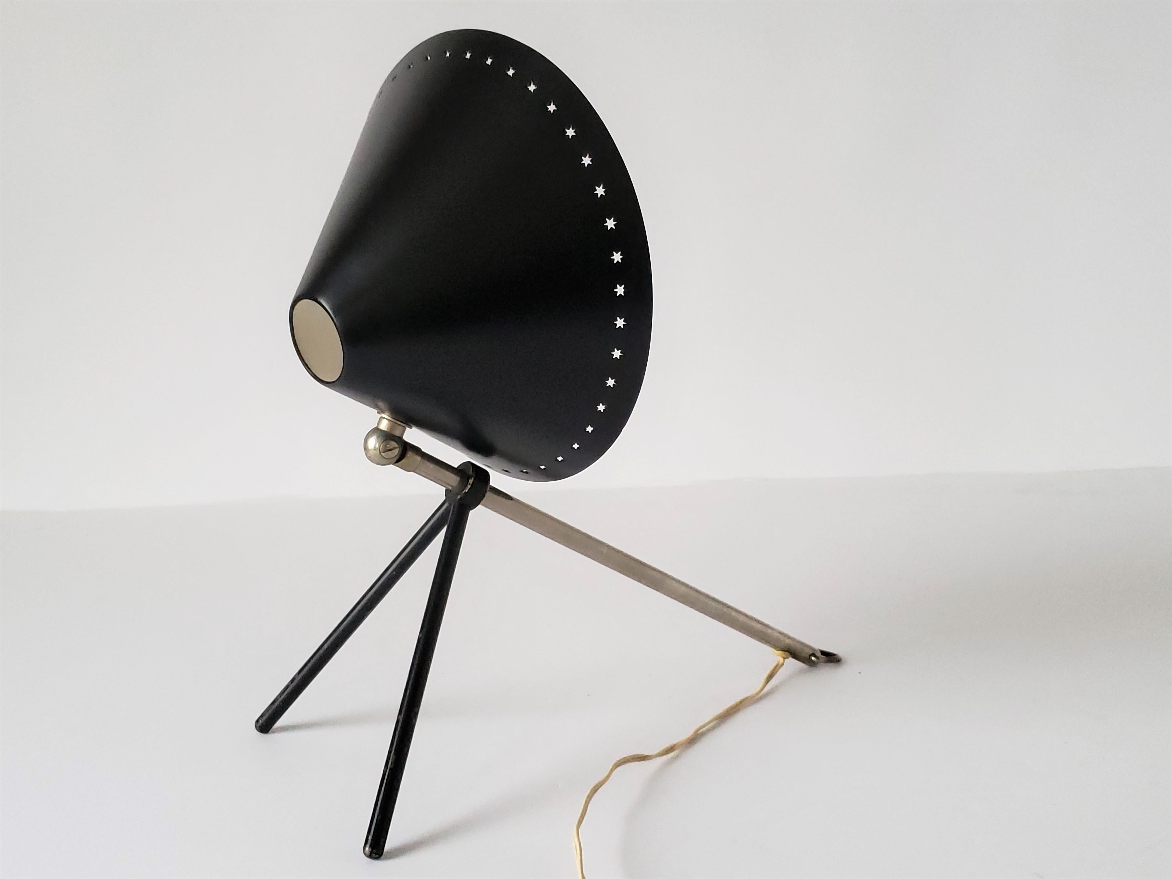 Mid-Century Modern 1950s  'Pinocchio' Table or Wall Lamp by H. Busquet for Hala Zeist, Netherlands