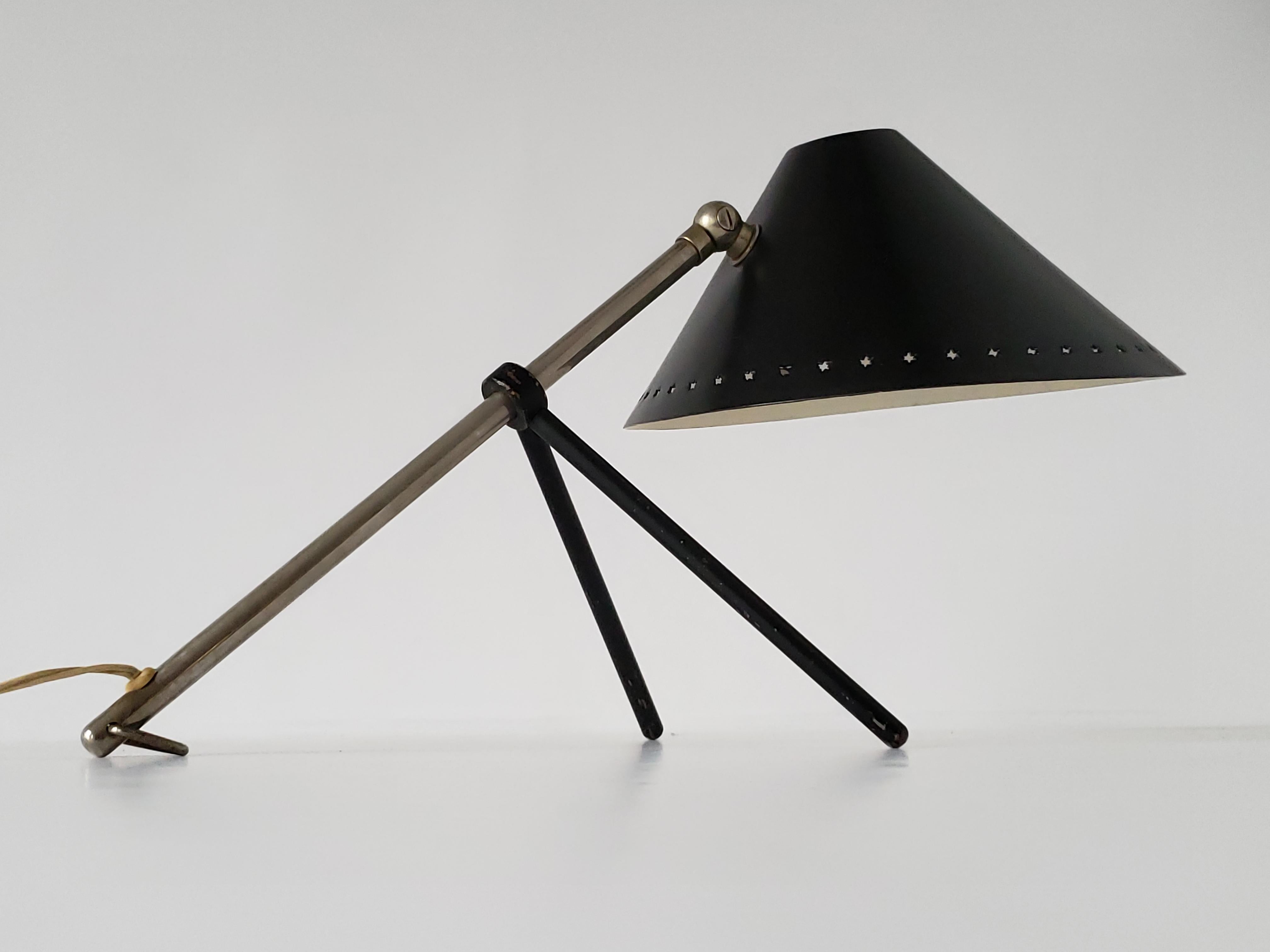 Dutch 1950s  'Pinocchio' Table or Wall Lamp by H. Busquet for Hala Zeist, Netherlands