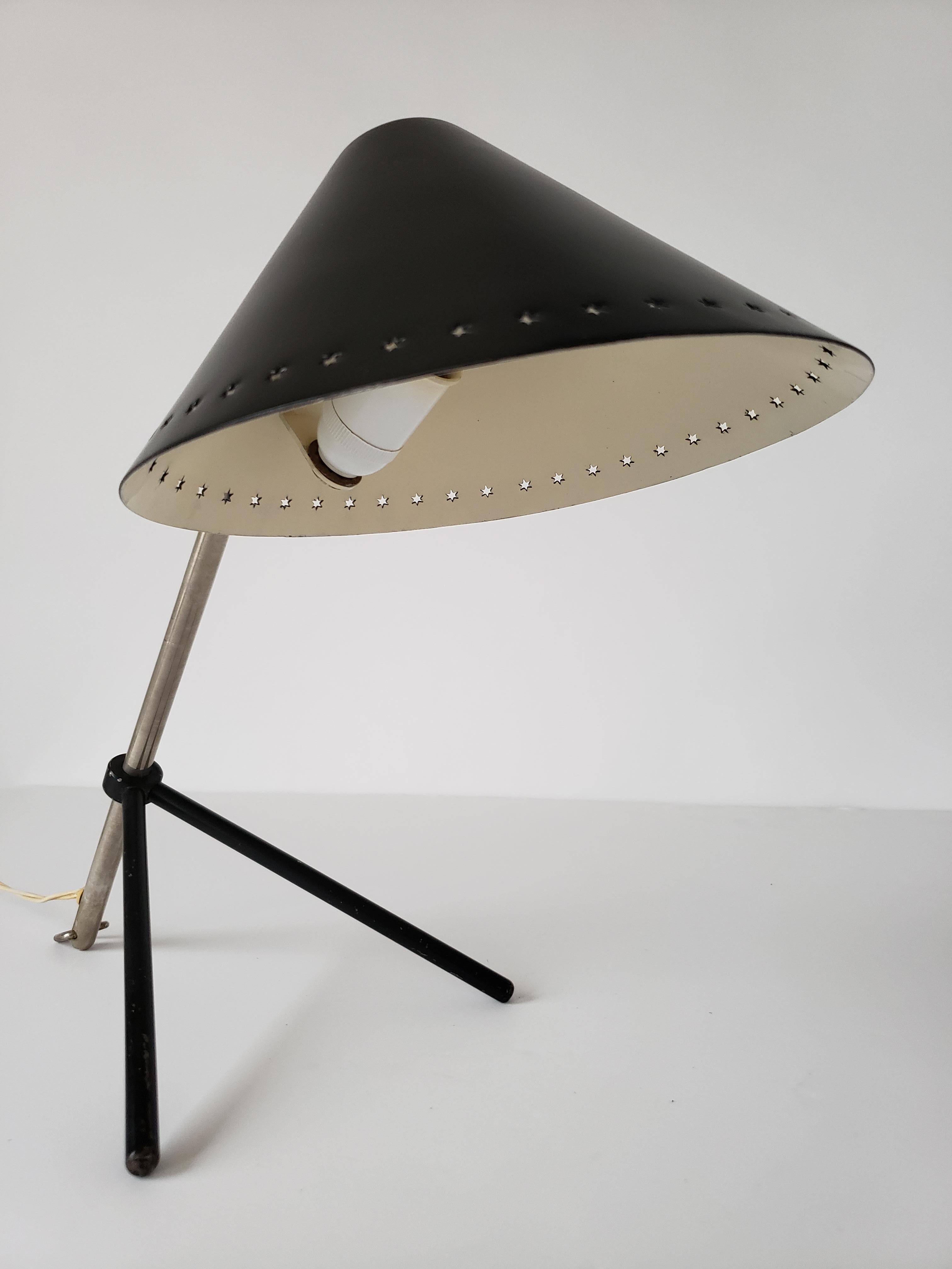 1950s  'Pinocchio' Table or Wall Lamp by H. Busquet for Hala Zeist, Netherlands 1