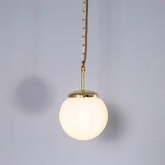 1950's Plain Opaline Pendant Glass – 20cm