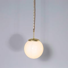 1950's Plain Opaline Pendant Glass – 25cm