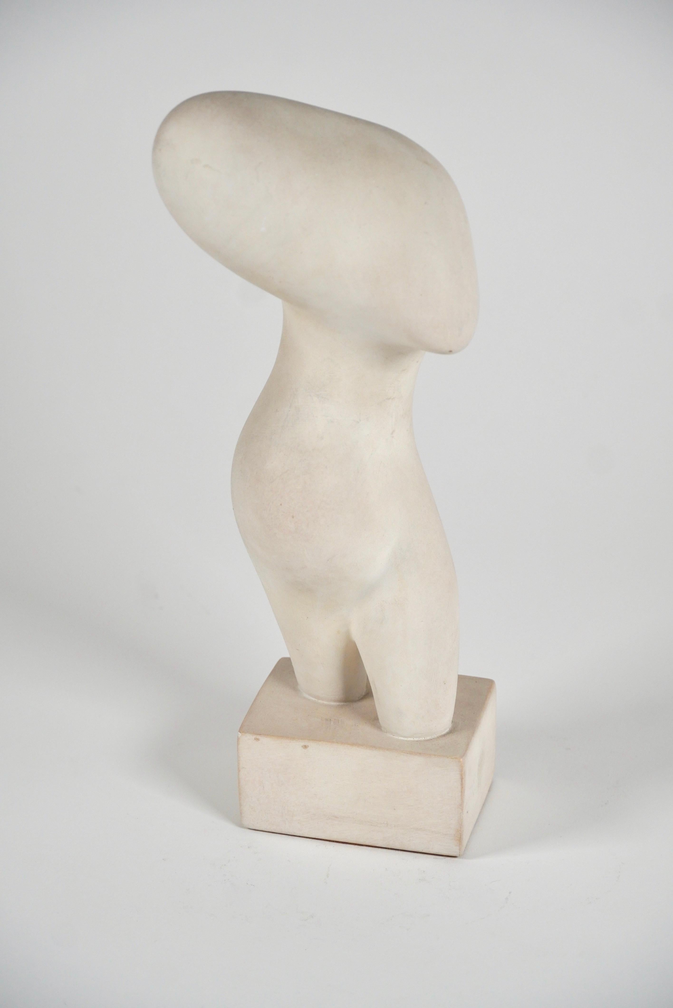 American 1950s Plaster Abstract Figurative Sculpture by Hans Arp Made by Alva Studios