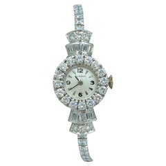 1950s platinum and diamond watch