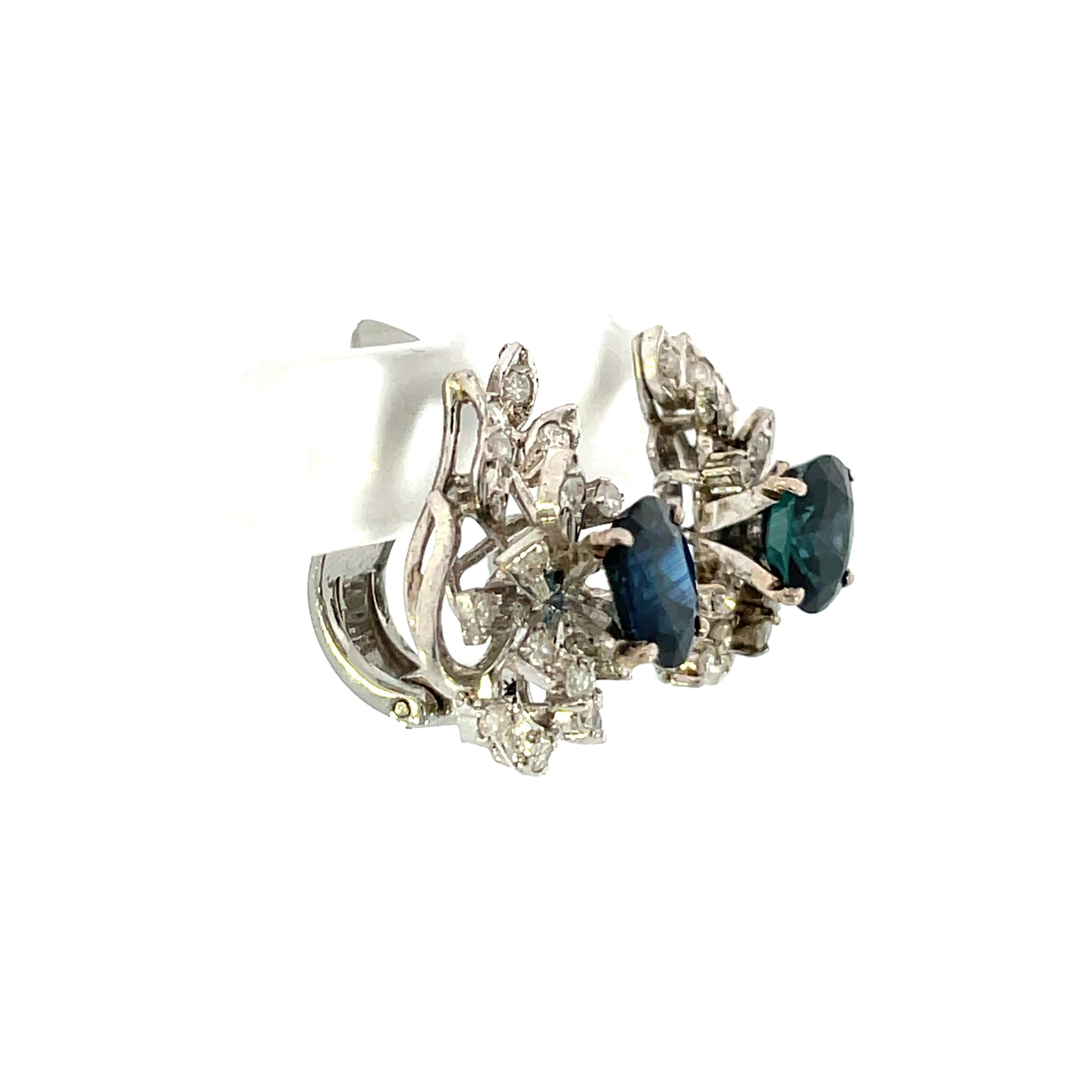 earrings sapphire kentucky blue
