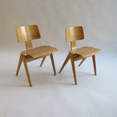 1950s Plywood Hillestak Stacking Chairs by Robin Day for Hille UK