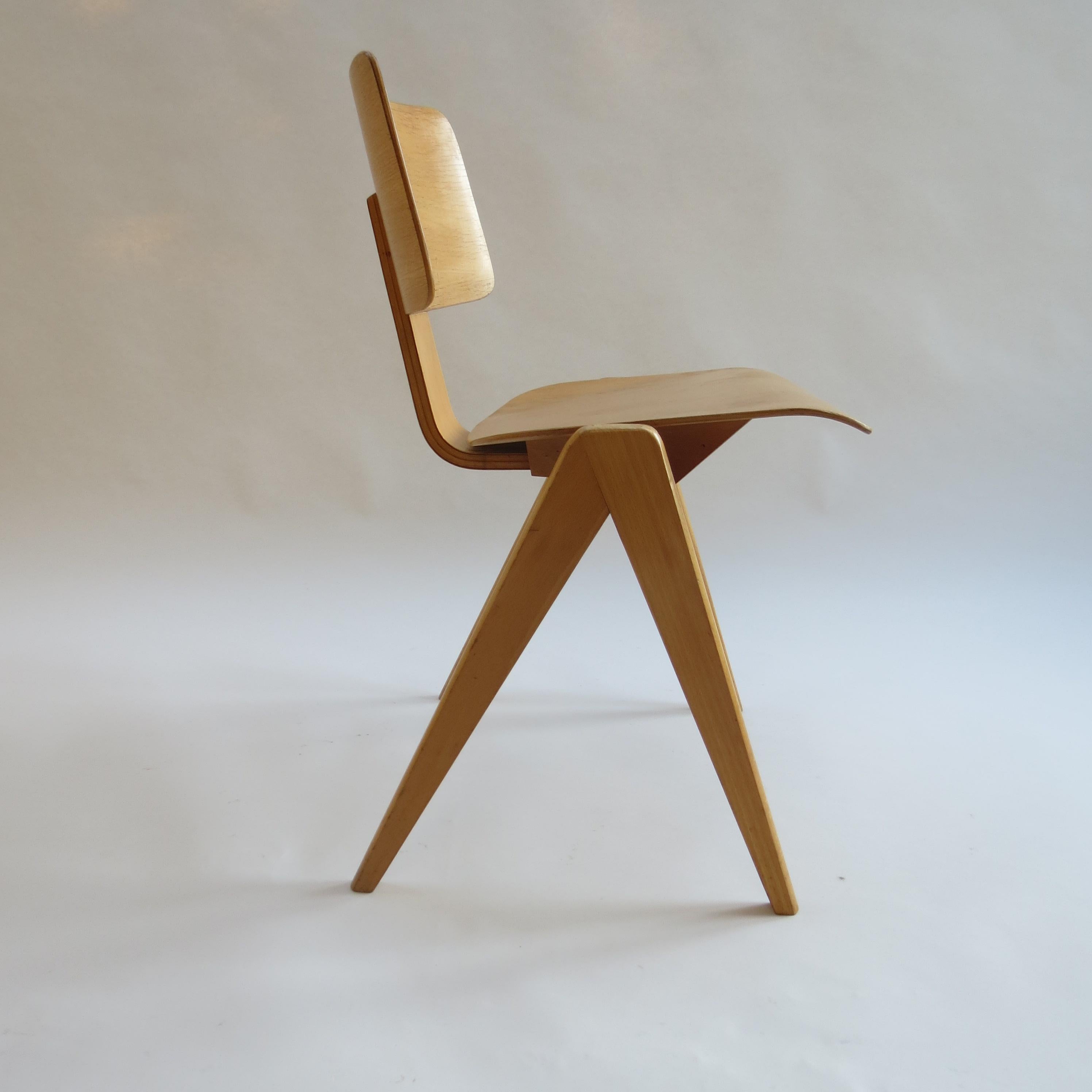 Machine-Made 1950s Plywood Hillestak Stacking Chairs by Robin Day for Hille UK