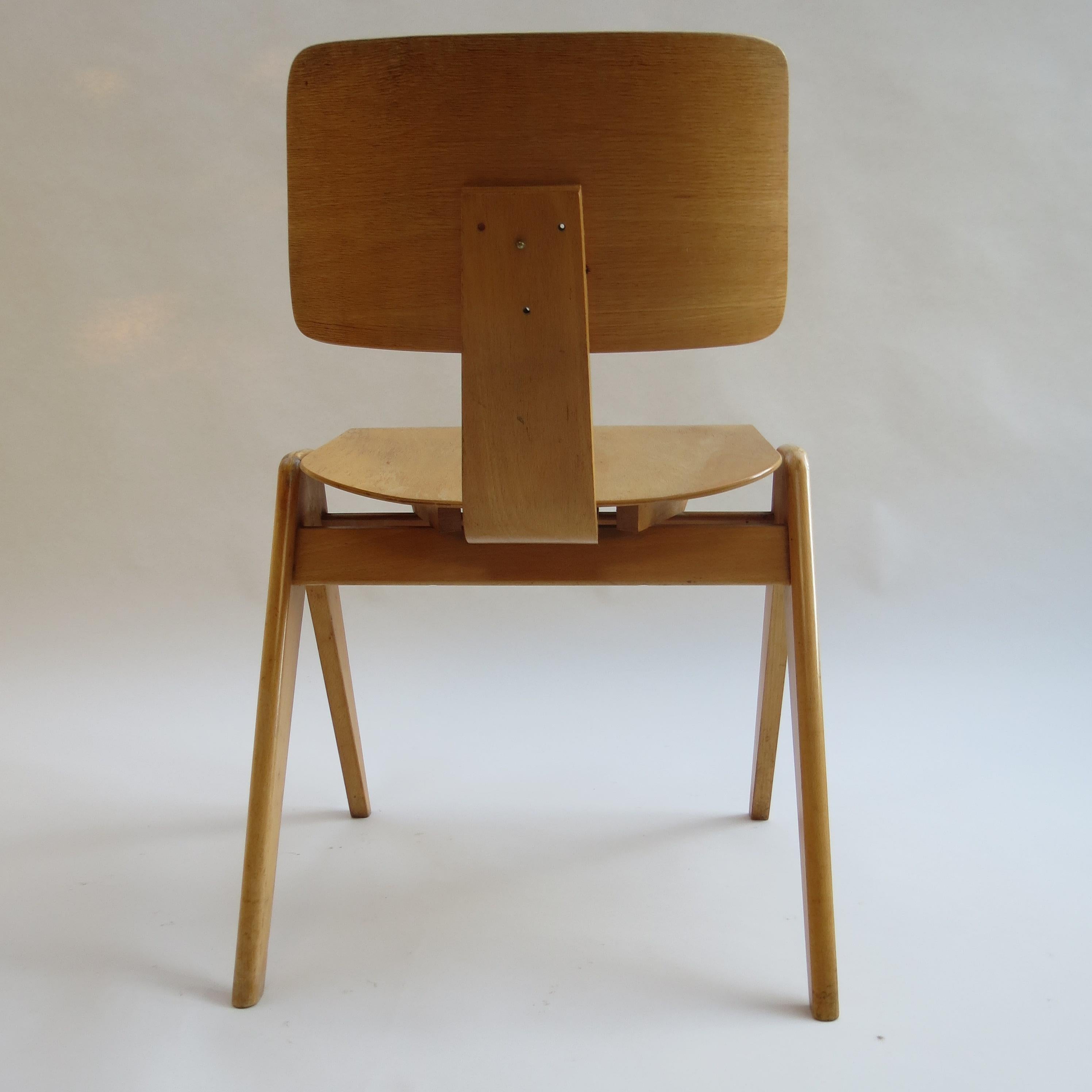20th Century 1950s Plywood Hillestak Stacking Chairs by Robin Day for Hille UK