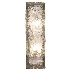 1950s Poliarte Verona Rectangular Transparent Glass Wall Sconce