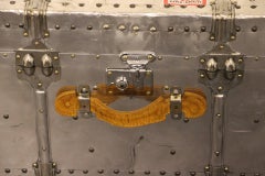 1950s Polished Aluminum Cabin Steamer Trunk