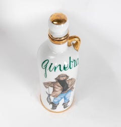 1950s Porcelain Bottle with Gin Stopper
