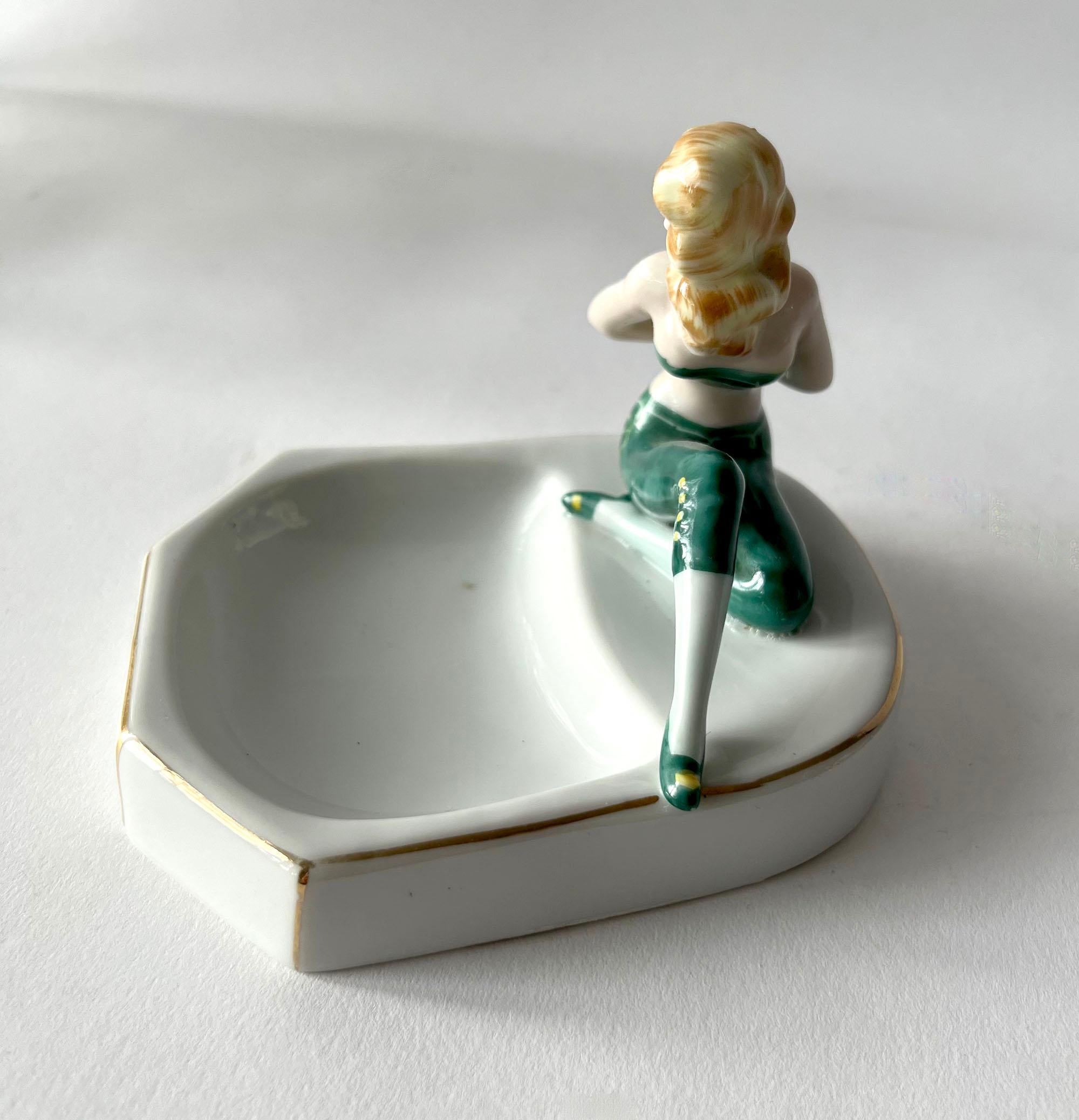 woman ashtray