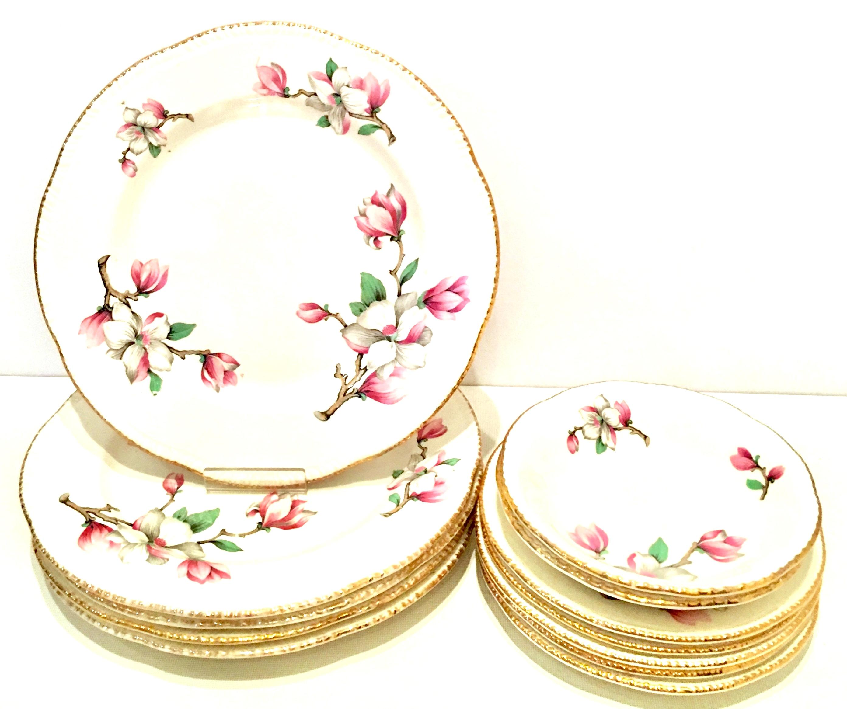 1950'S American porcelain & 22-Karat gold 