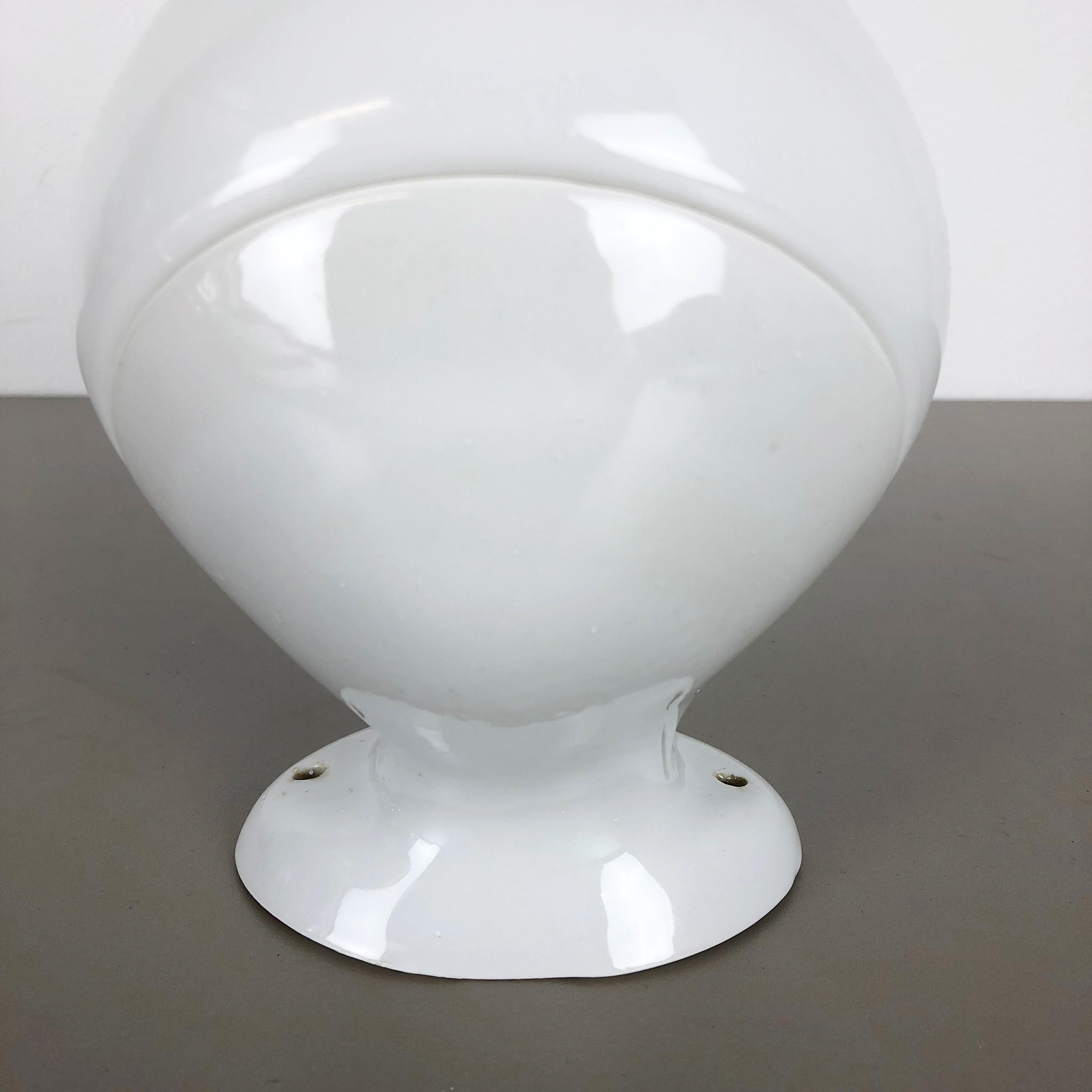 Mid-Century Modern 1950s Porcelain Wall Light 