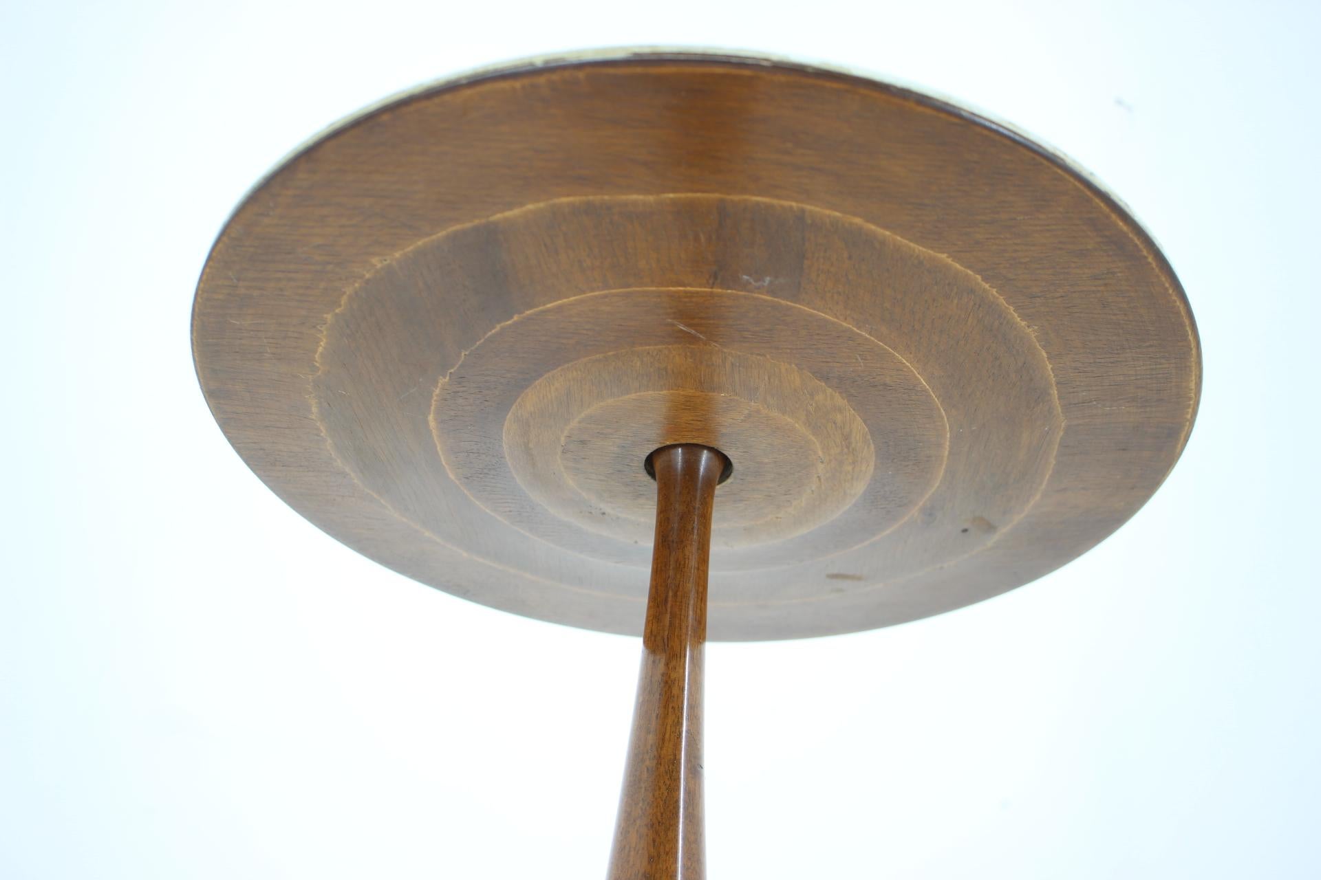 1950s Portable Mahogany and Marble Serving Table, Italy 2
