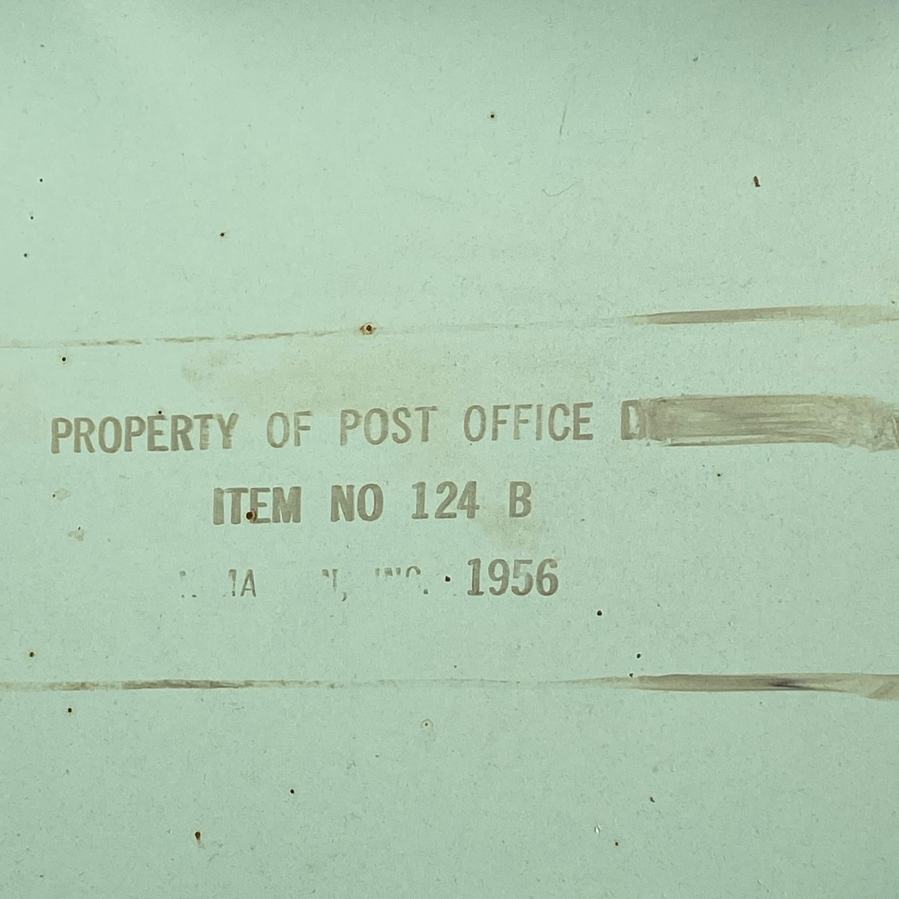Bureau de poste industriel en acier pour le tri du courrier, datant des années 1950 en vente 3