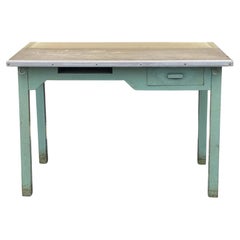1950's Post Office Steel Industrial Mail Sorting Desk Workstation Table