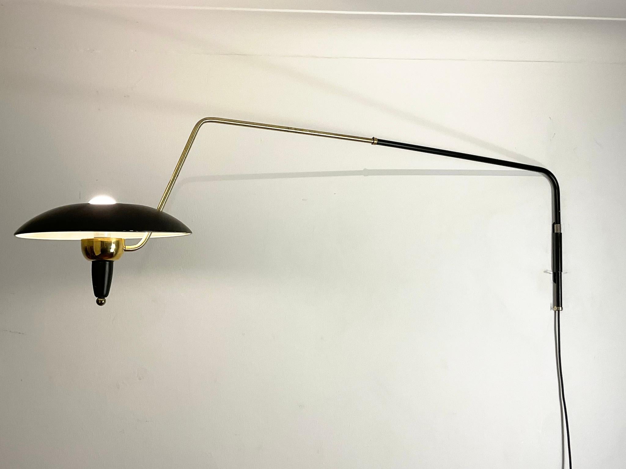 1950s Potence Wall Light Attributed to Pierre Disderot For Sale 5