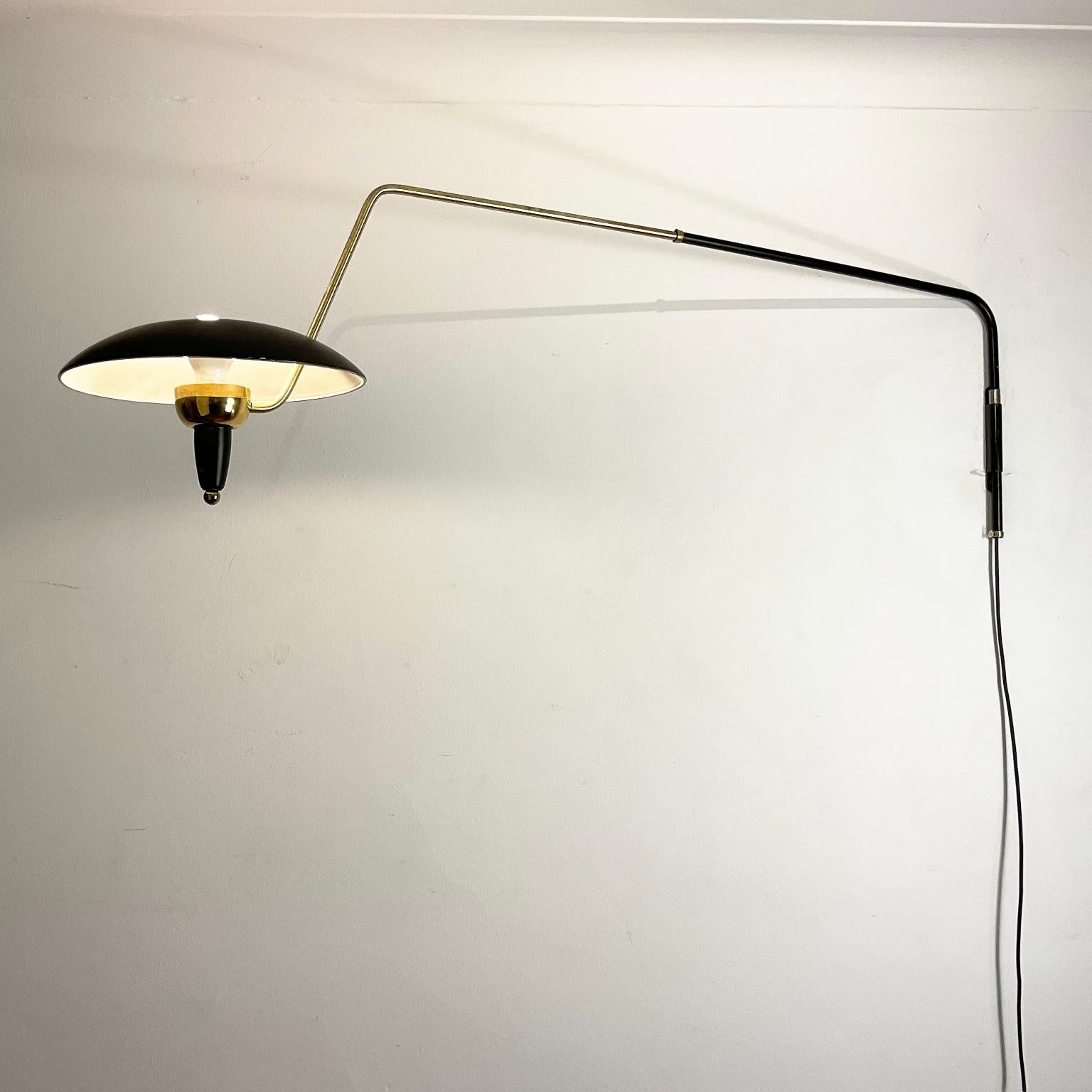 Metalwork 1950s Potence Wall Light Attributed to Pierre Disderot For Sale