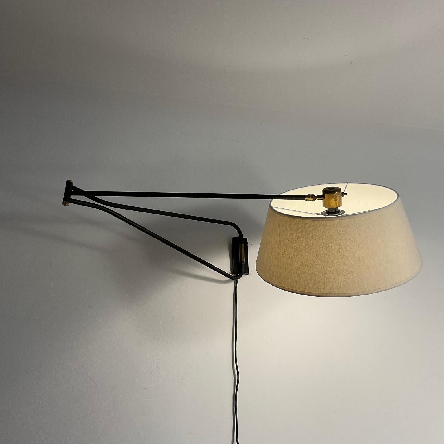 20th Century 1950s Potence Wall Light by René Mathieu for Maison Lunel