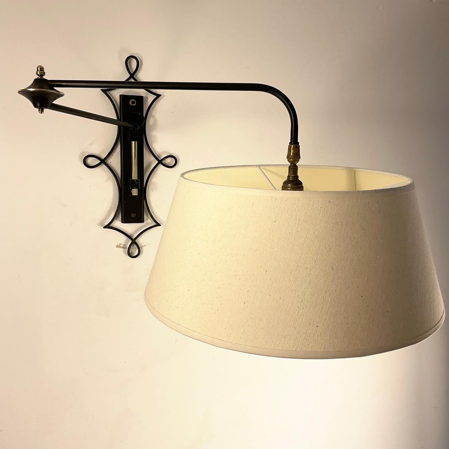 Lámpara de pared Maison Lunel Potence de los años 50 con brazo regulable Metal en venta