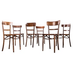 1950's Pretzel Base Bentwood Dining Chairs-set of 6
