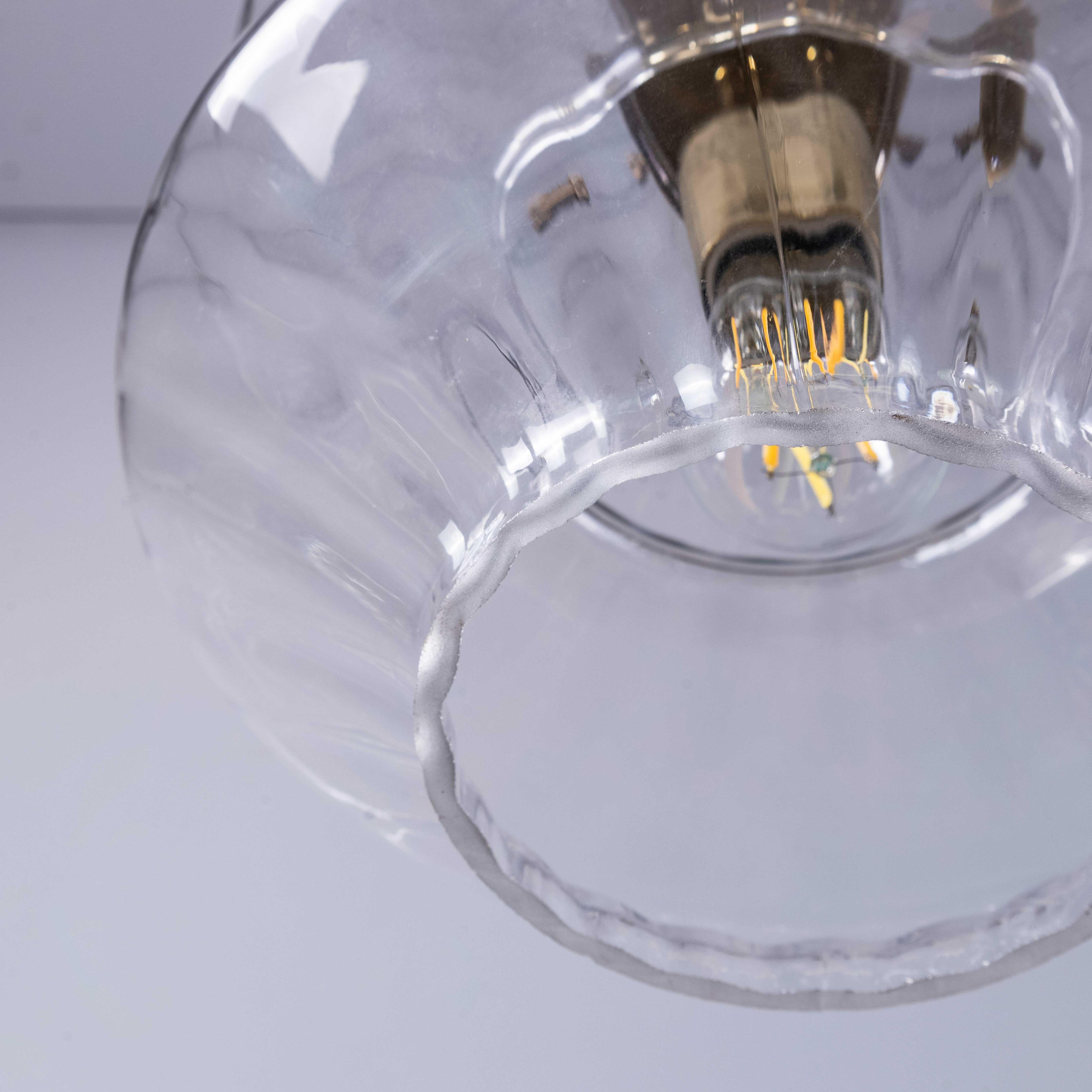 Metà XX secolo Lampade a sospensione in cristallo a doppio diamante prismatico degli anni '50 in vendita