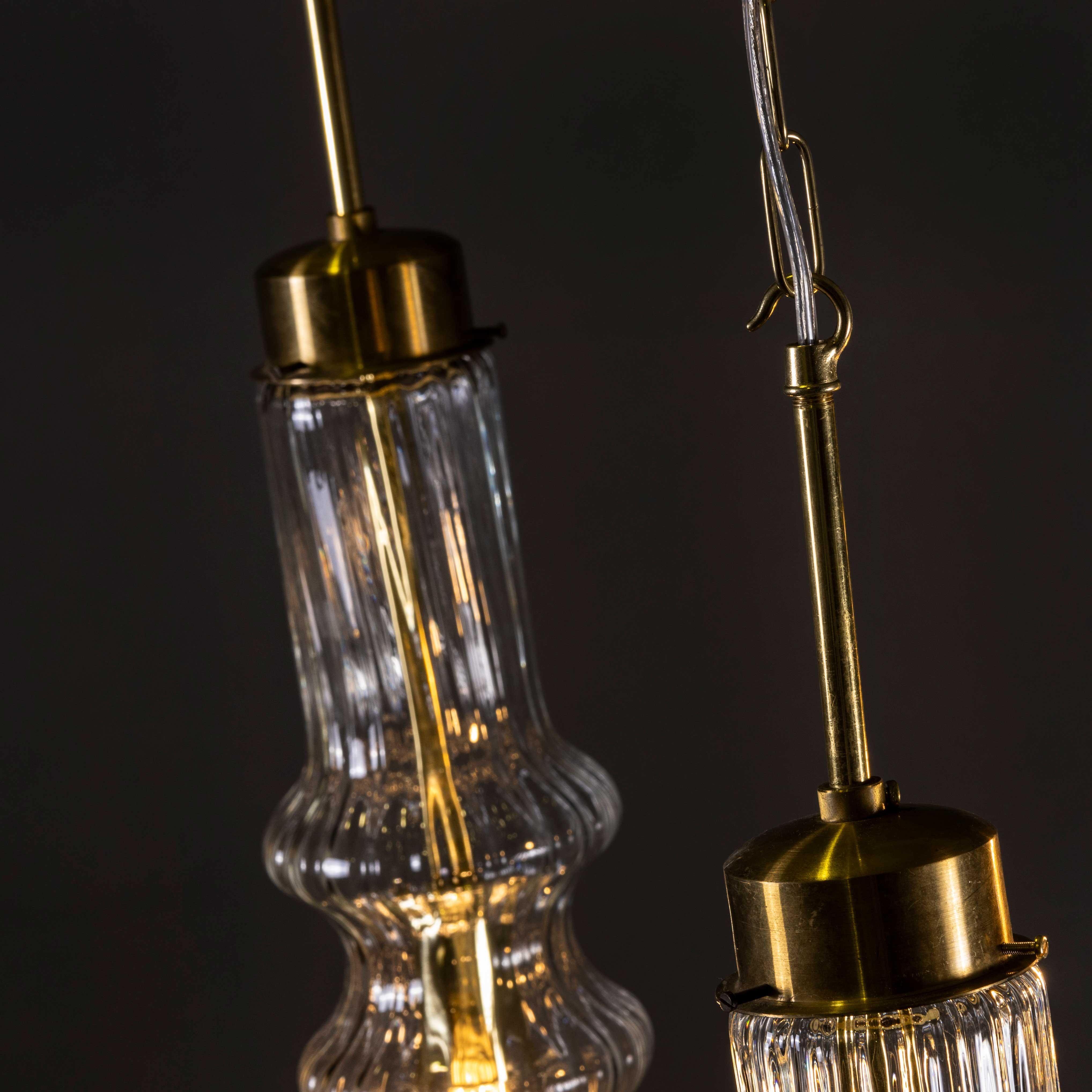 Lampade a sospensione in cristallo prismatico a goccia lunga degli anni '50 in vendita 7