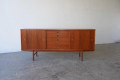 1950s Professionally Restored Dux Mid Century Danish Modern Teak Credenza