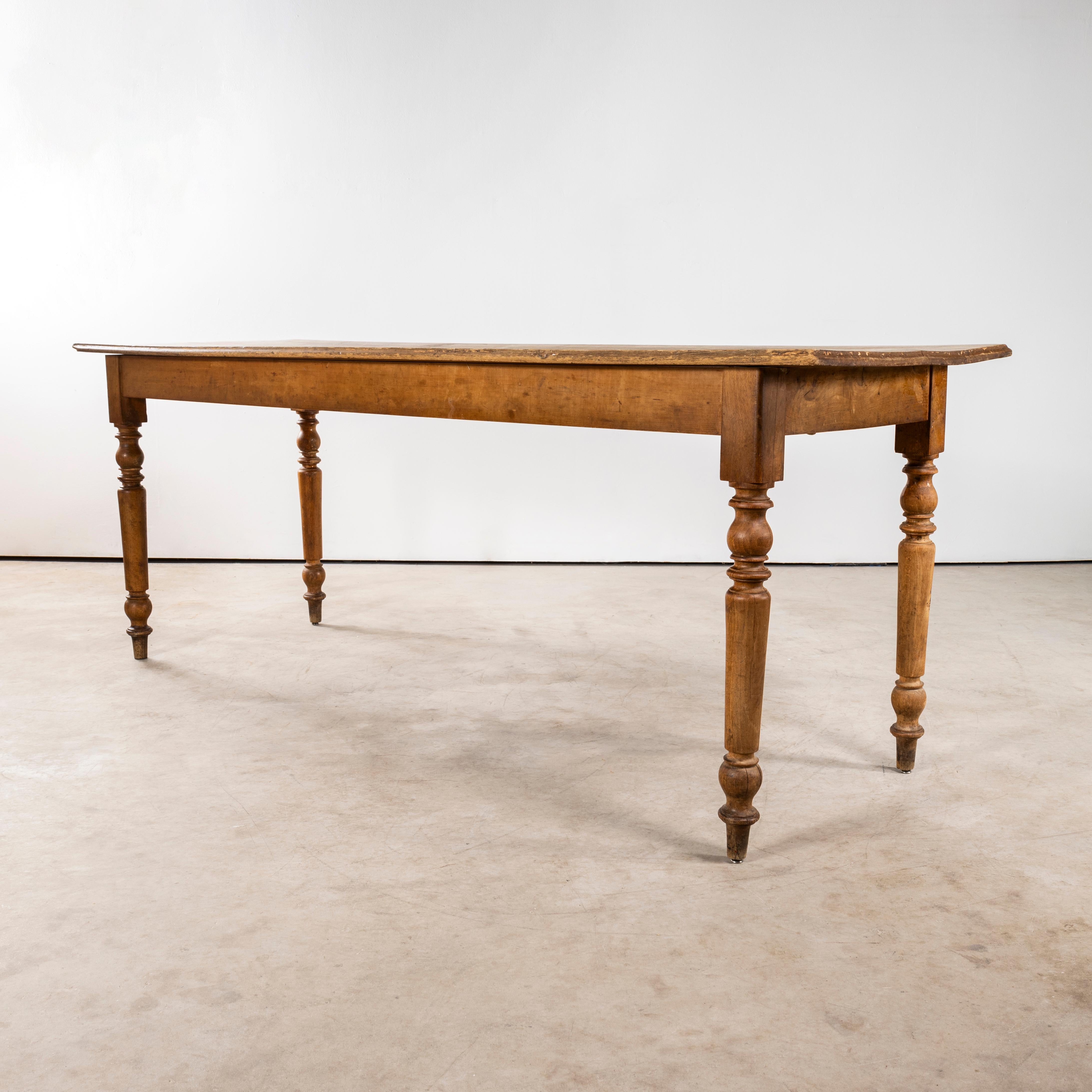 Wood 1950's Provincial French Rectangular Dining Table