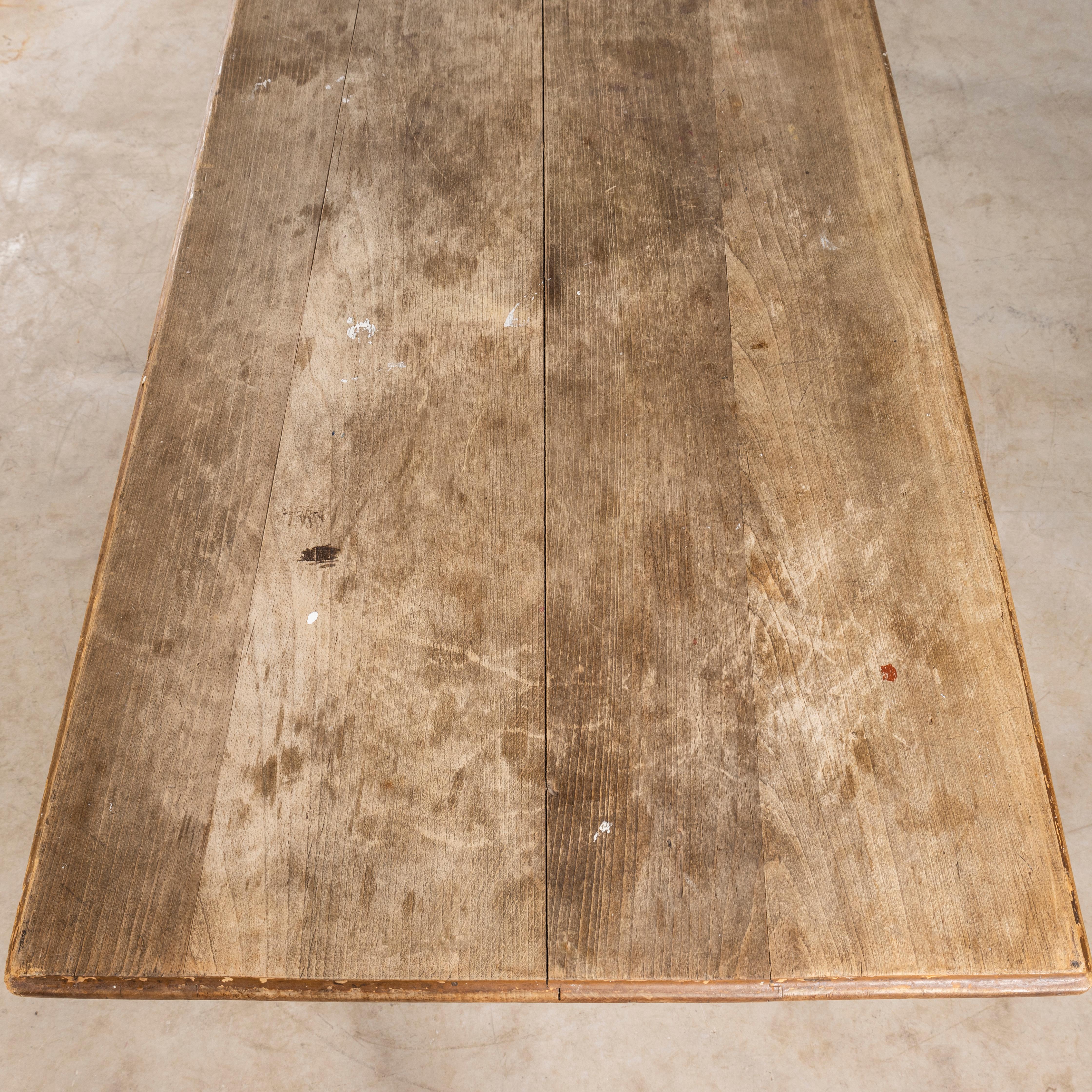 1950's Provincial French Rectangular Dining Table 3